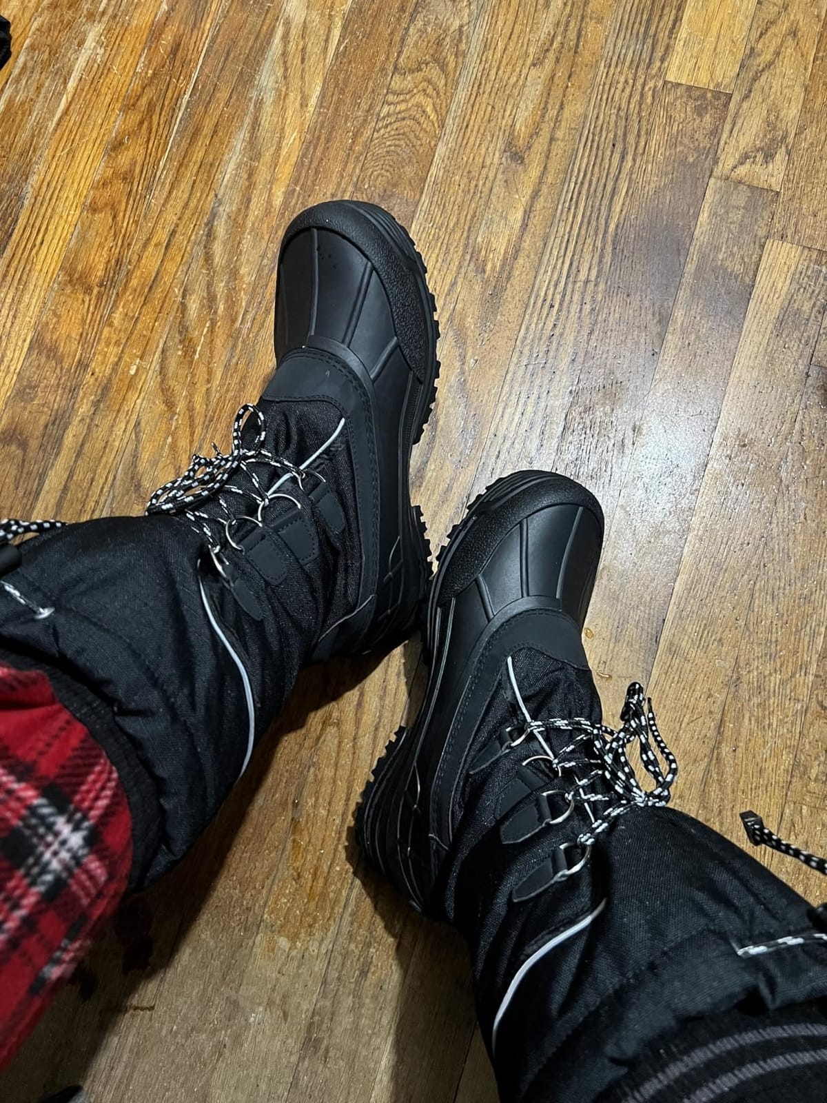 ALEADER Men's Winter Waterproof Insulated Shell Warm Inner Comfortable Outdoor Snow Boots customer photo 1
