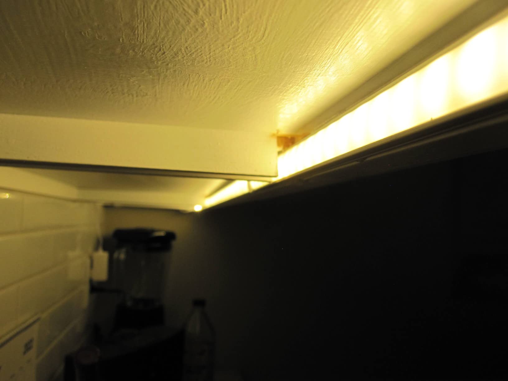 WOBANE Under Cabinet LED Lighting Kit,Dimmable Strip Lights with RF Remote | 6PCS 20inch, 24W Adapter, Hidden 2700K Warm White Set, 1500lm, Timing, Bright, Kitchen, Counter, Shelf, Showcase customer photo 2