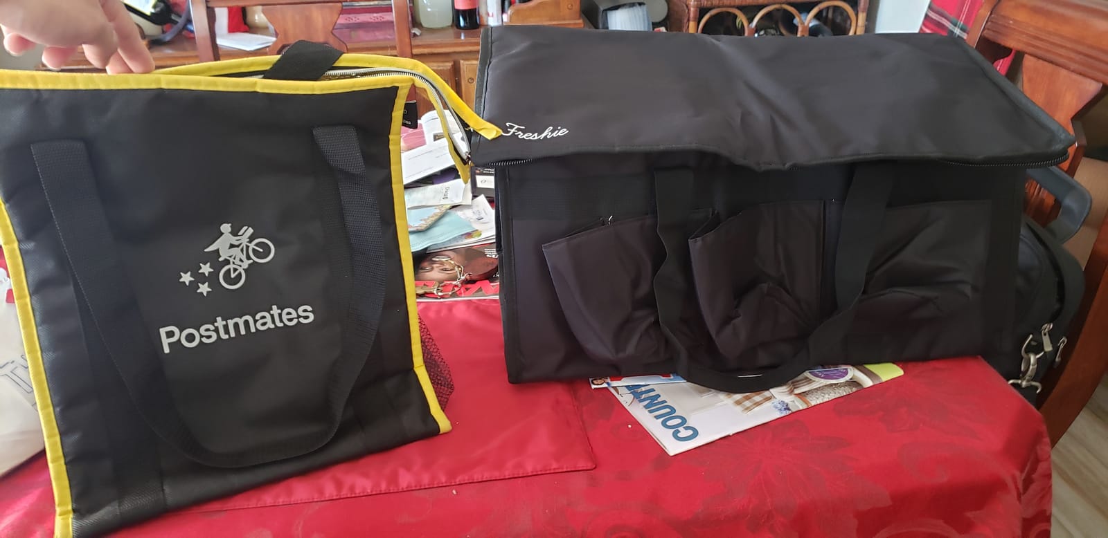 FRESHIE Insulated Food Delivery Bag with Cup Holders/Drink Carriers Premium, for Doordash, Uber Eats, Grubhub, Pizza Bag, Catering, Beverage, Commercial Quality (XL Pro) customer photo 1