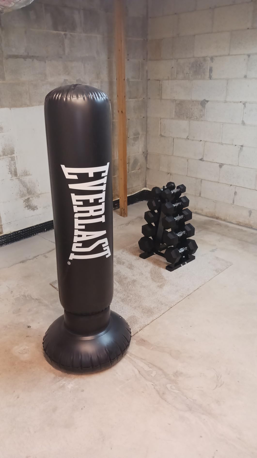 PAPABABE 150-600lb Dumbbell Set with Rack, Rubber Encased Home Gym customer photo 2