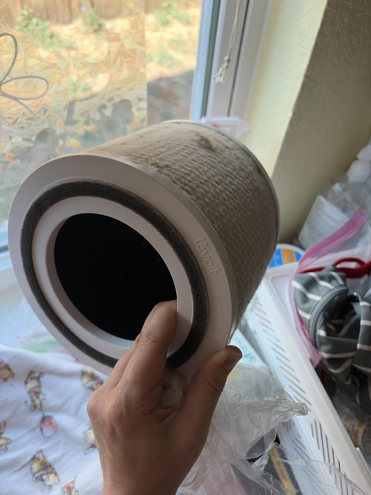 Levoit Air Purifier for Home Pets Hair Allergens in Bedroom Quiet Purifiers customer photo 2