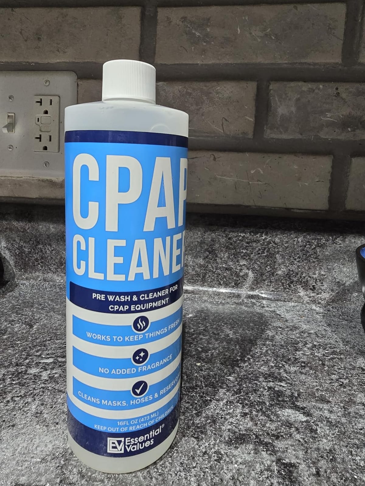Essential Values CPAP Cleaner Pre-Wash, Safe & Scent-Free - 16 Fl Oz - Hose CPAP Cleaning Kit Supplies with Dye-Free Prewash Soap - Compatible with All C PAP Equipment & Machines customer photo 2