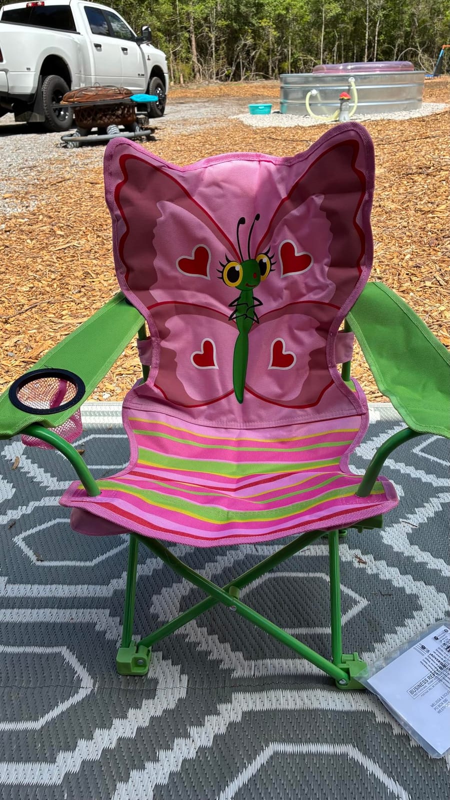 Melissa & Doug Bella Butterfly Child's Outdoor Chair (Frustration-Free Packaging) customer photo 1