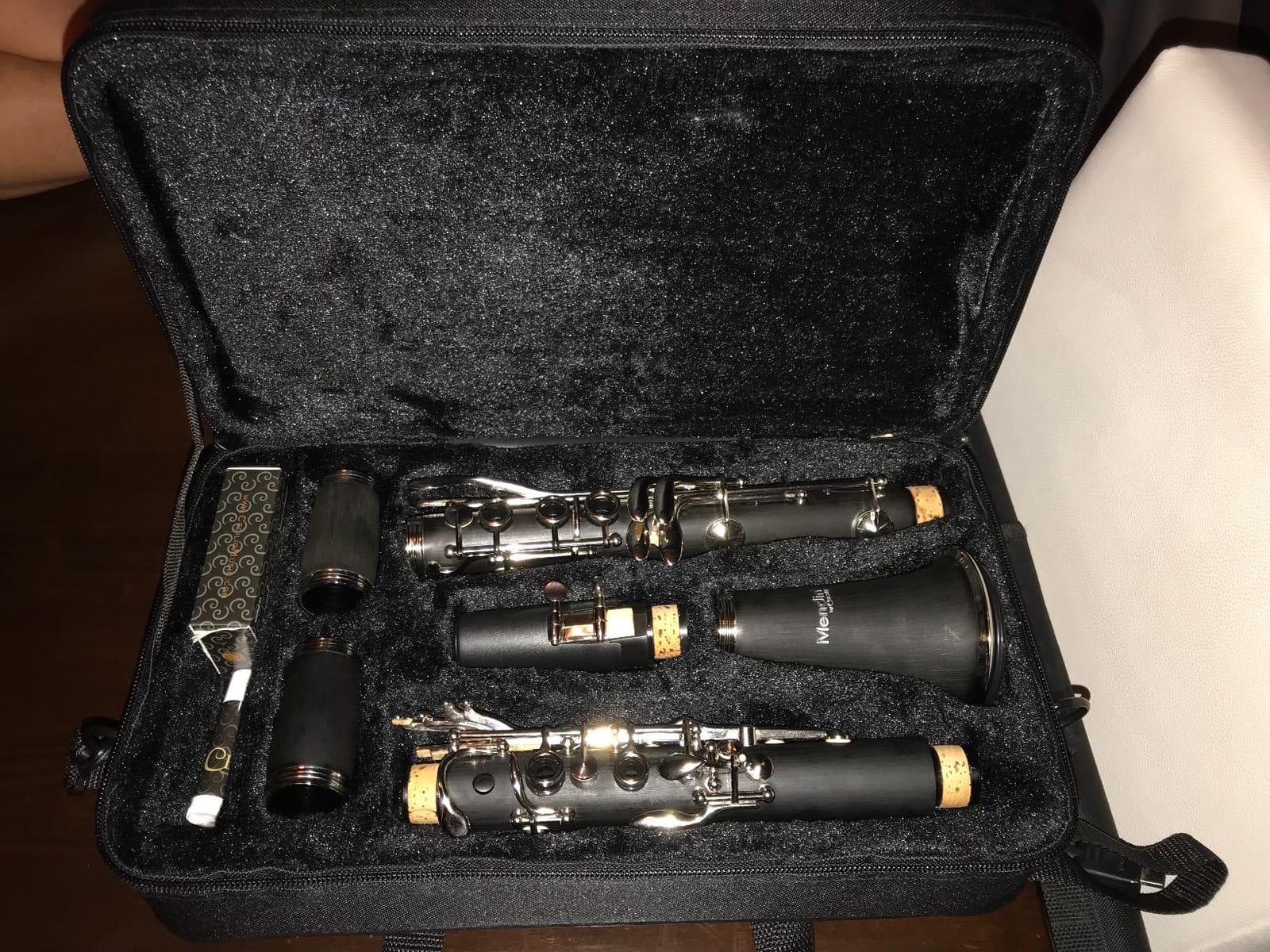 Mendini by Cecilio Ebonite Bb Clarinet Kit with 2 Barrels - Black customer photo 1
