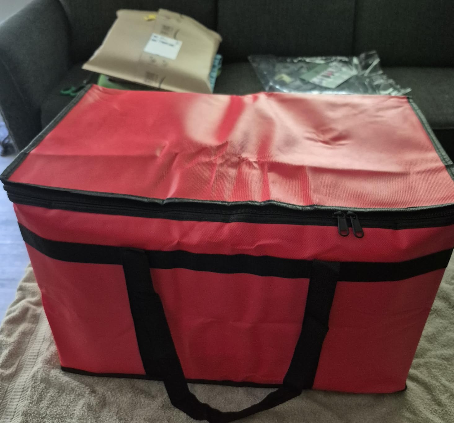 Bodaon Insulated Food Delivery Bag, XXXL Reusable Warming Bag, Black, 1Pk customer photo 2