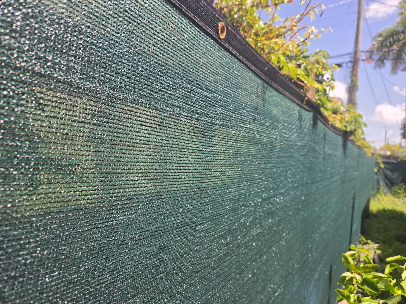 Sunnyglade 6 ft x 50 ft Privacy Screen Fence Heavy Duty Fence Cover Black | Privacy Fence Screen with UV Resistant Mesh, Reinforced Grommets and Breathable Design for Balcony, Patio, Garden & Backyard customer photo 2