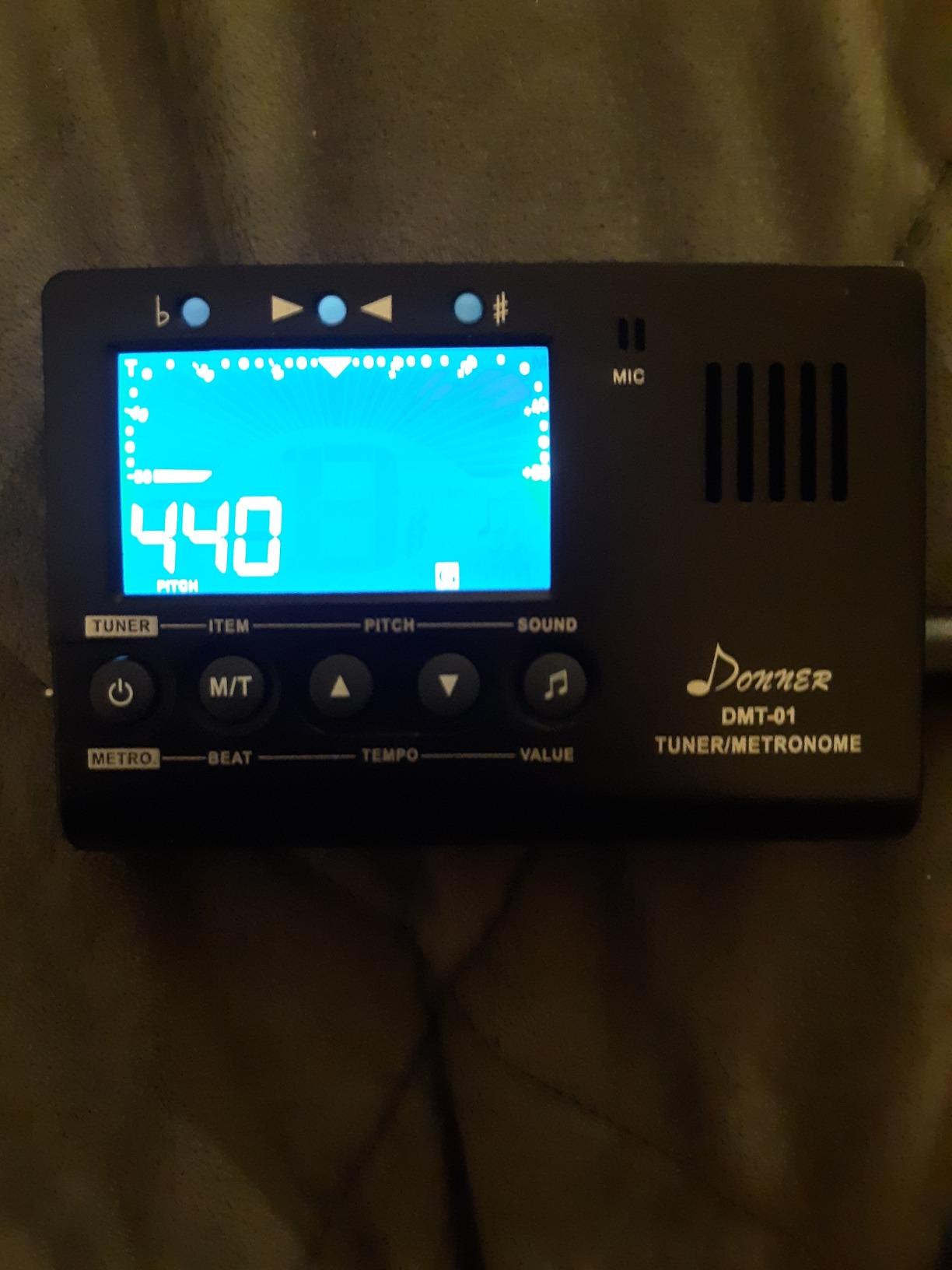 Donner Metronome Tuner for All Instruments - Guitar, Bass, Violin, Ukulele, Trumpet, Chromatic, Clarinet, Flute, 3 in 1 Digital Metronome with Tuner/Metronome/Tone Generator, DMT-01 customer photo 2