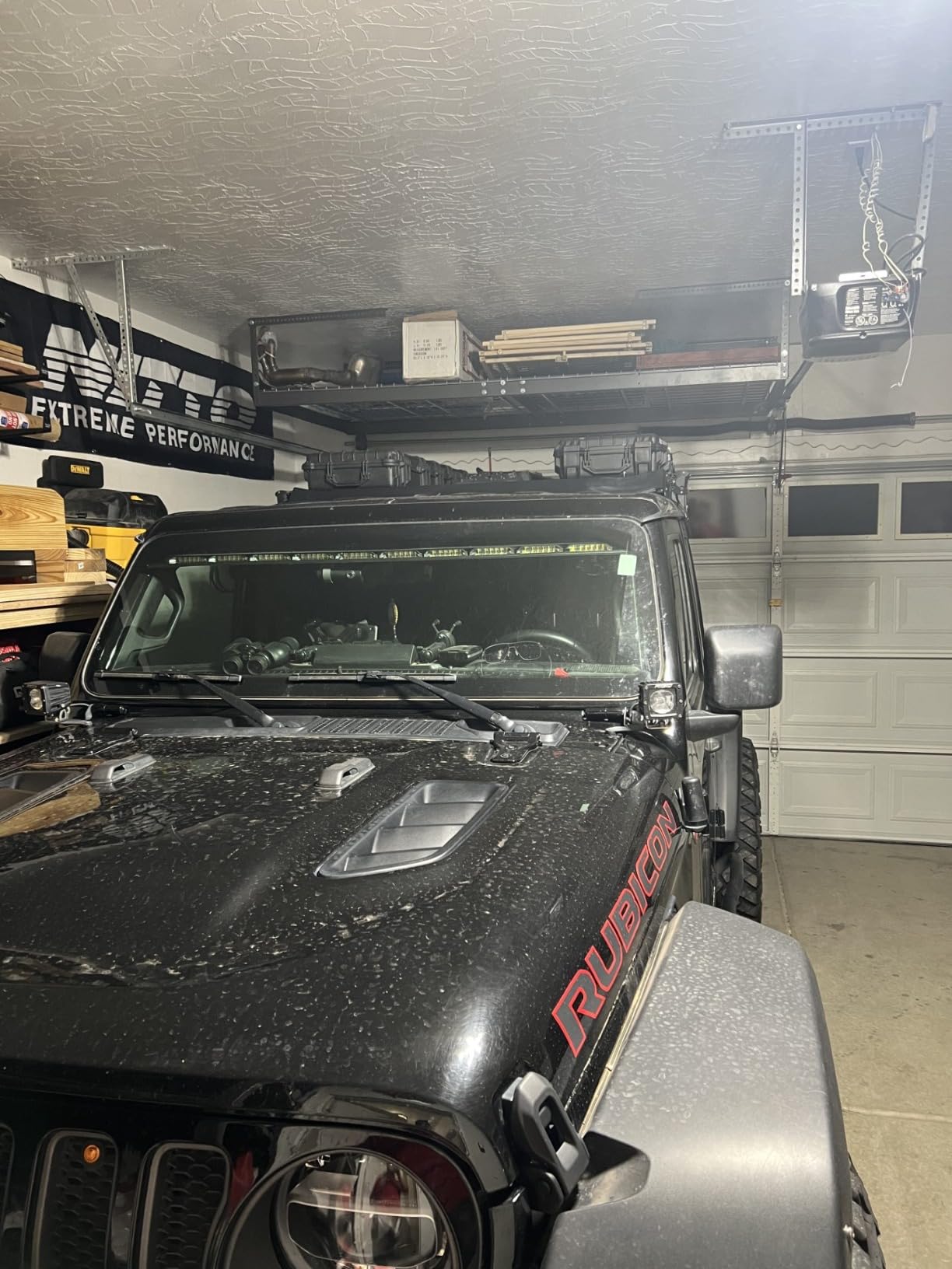 MonsterRax 2-Pack 4x8 Overhead Garage Storage Rack, Gray, 24
