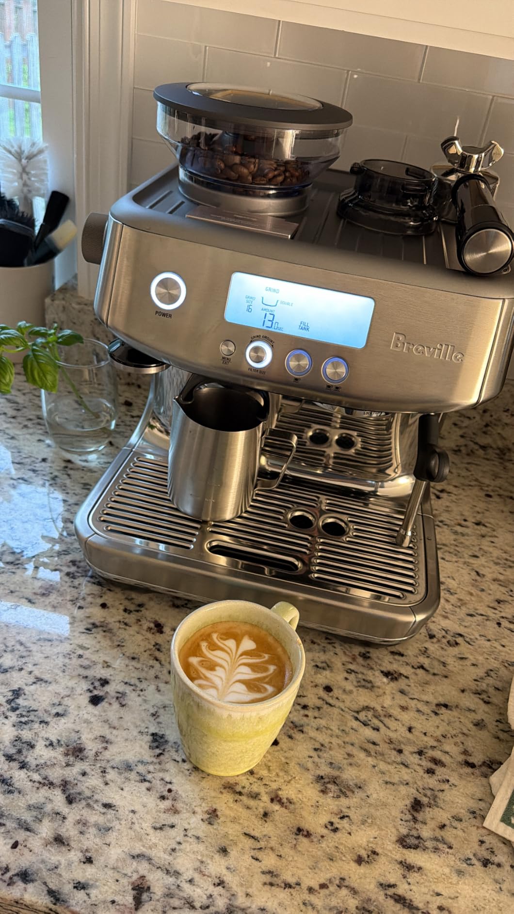 Breville BES878BSS Barista Pro Espresso Machine, Brushed Stainless Steel customer photo 1