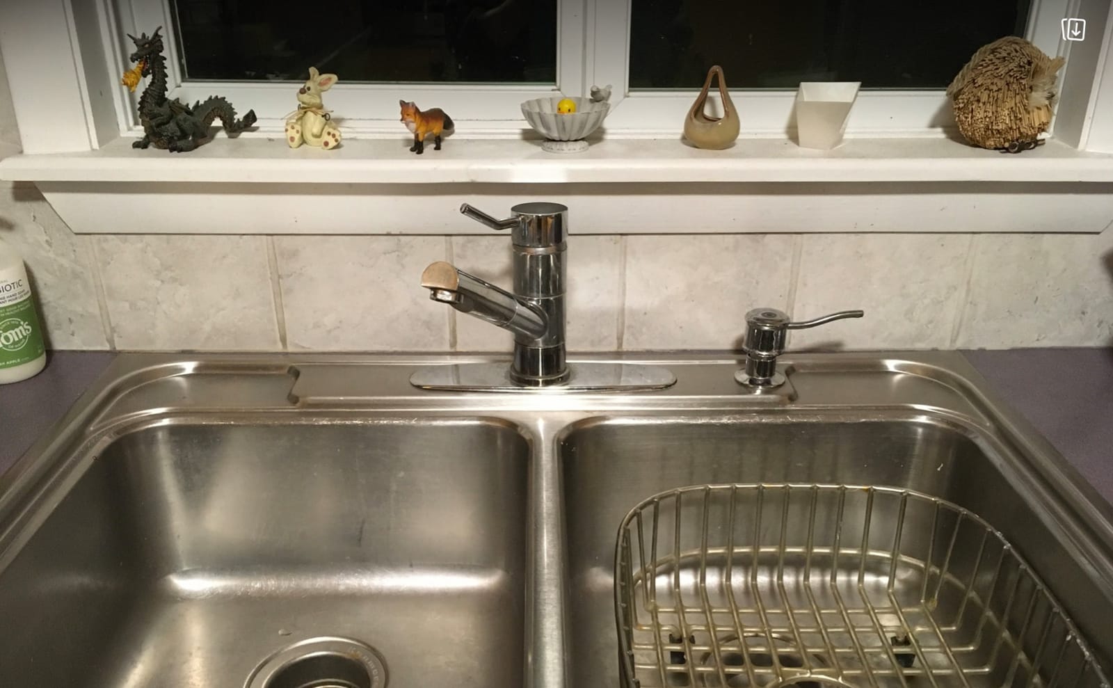 KRAUS Spot Free Stainless Steel Pull Down Kitchen Faucet KPF-2820SFS | 360-degree swivel spout, brass body with ceramic cartridge, quick connect sprayer hose, pre-attached water lines customer photo 2