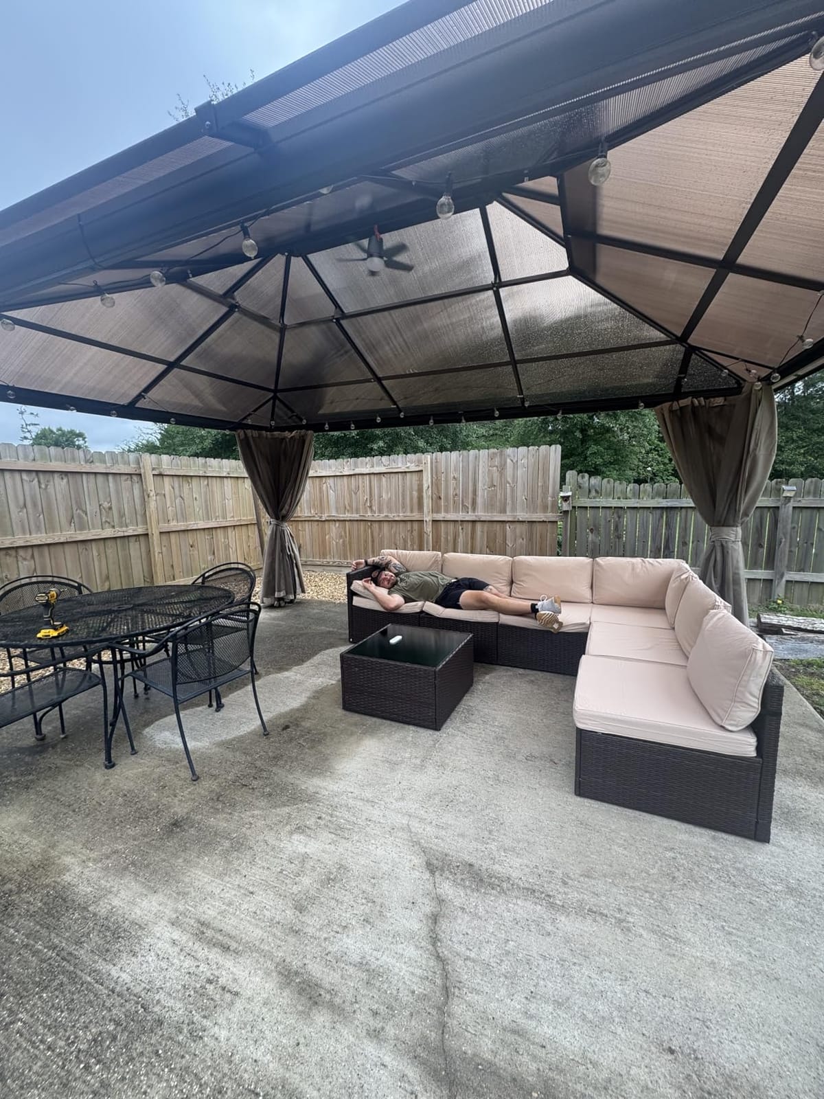 Pamapic 7 Pieces Outdoor Sectional Furniture，Wicker Patio sectional Furniture Sets，All-Weather Rattan Sectional Sofa Conversation Set with Coffee Table and Washable Couch Cushions Covers customer photo 2