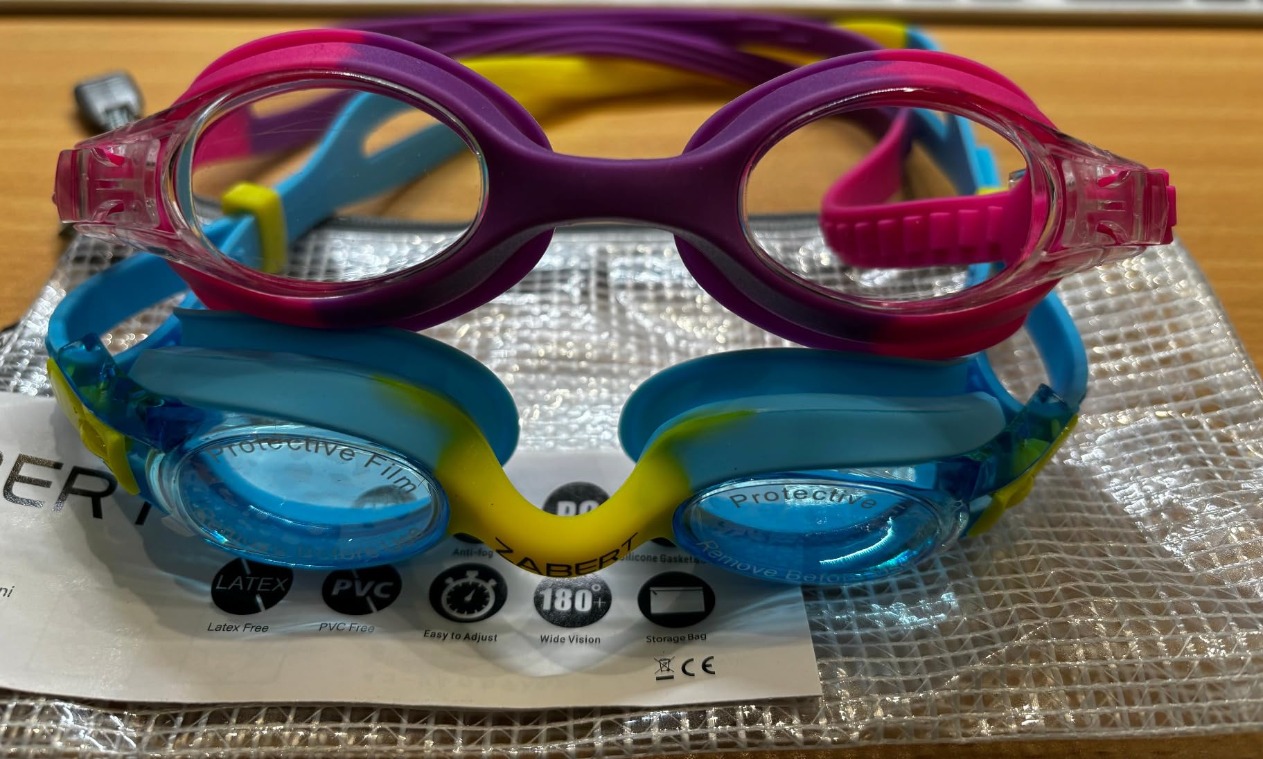 K20 Swimming Goggles for Kids Girls Boys Age 3-10 Years Old, Anti-fog 100% UV Protection with Travel Bag customer photo 1