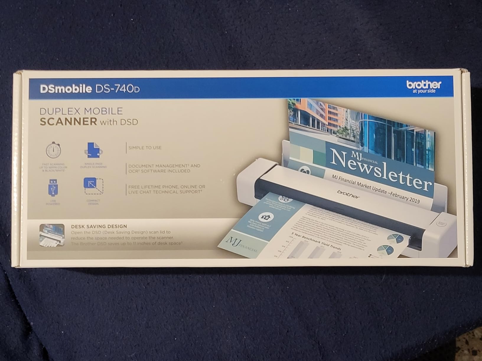 Brother DS-740D Duplex Compact Mobile Document Scanner customer photo 2