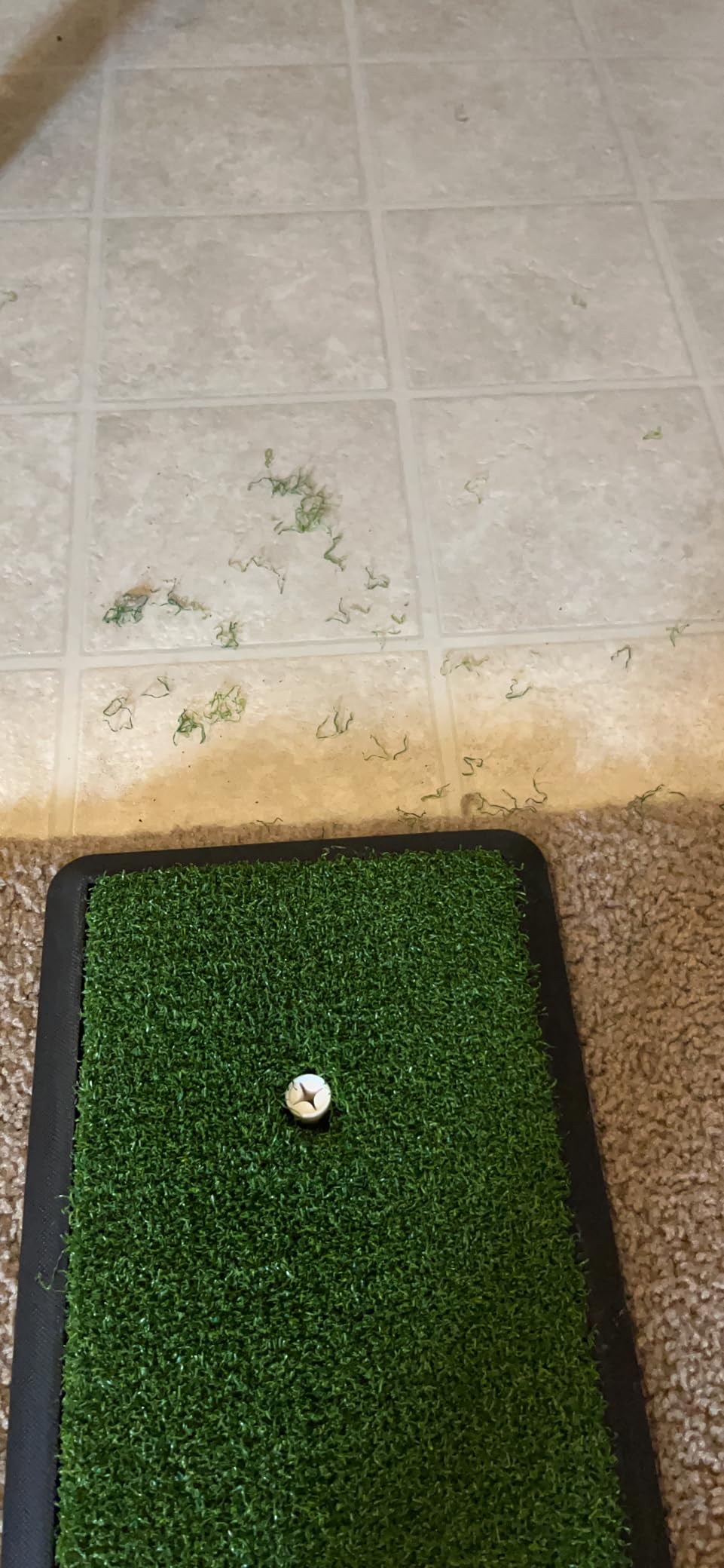 CHAMPKEY Premium Synthetic Turf Golf Hitting Mat | Heavy Duty Rubber Base Golf Practice Mat | Come with 1 Rubber Tee and 9 Plastic Tees customer photo 1