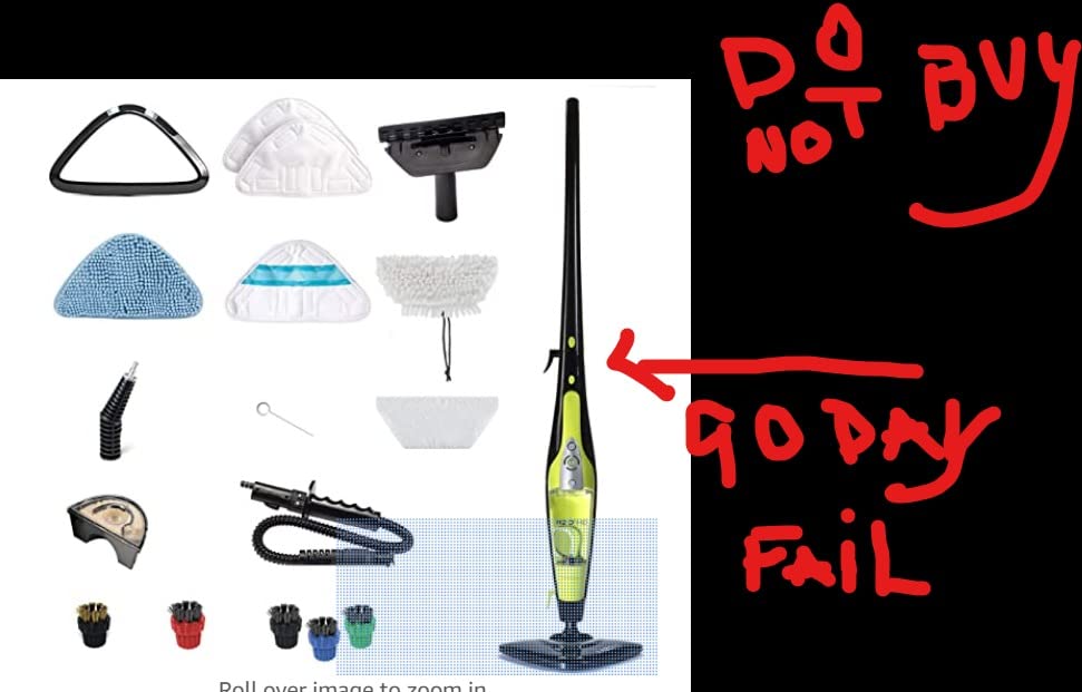 H2O X5 Steam Mop & Handheld Steam Cleaner | 5-in-1 Floor Steamer | Hardwood, Tile & Laminate Cleaner | Carpet Glider Included | Grout, Window & Garment Attachments customer photo 2