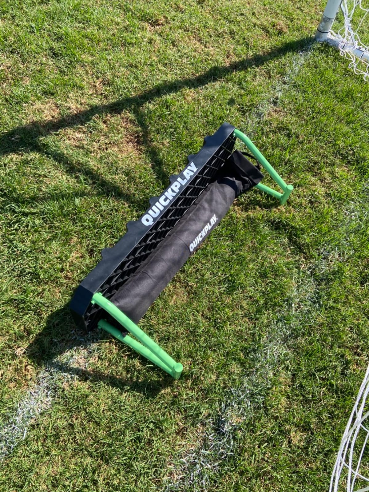 QUICKPLAY Replay Station Soccer Rebounder Board - 4-in-1 Passing Trainer | 4 rebound angles, Dual surface, Adjustable rebound, First touch & control, Backyard, Soccer training equipment, portable customer photo 2