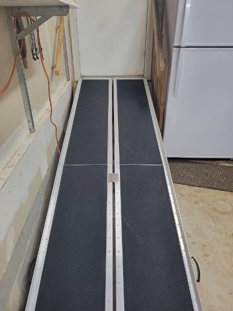 4FT Portable Wheelchair Ramp for Home Steps, Threshold Ramps for Doorways | 800 Lbs Capacity, Non-Slip Surface, Aluminum, Folding, with Handle, for Entry Curbs, for Mobility Scooters Power Wheelchair customer photo 2
