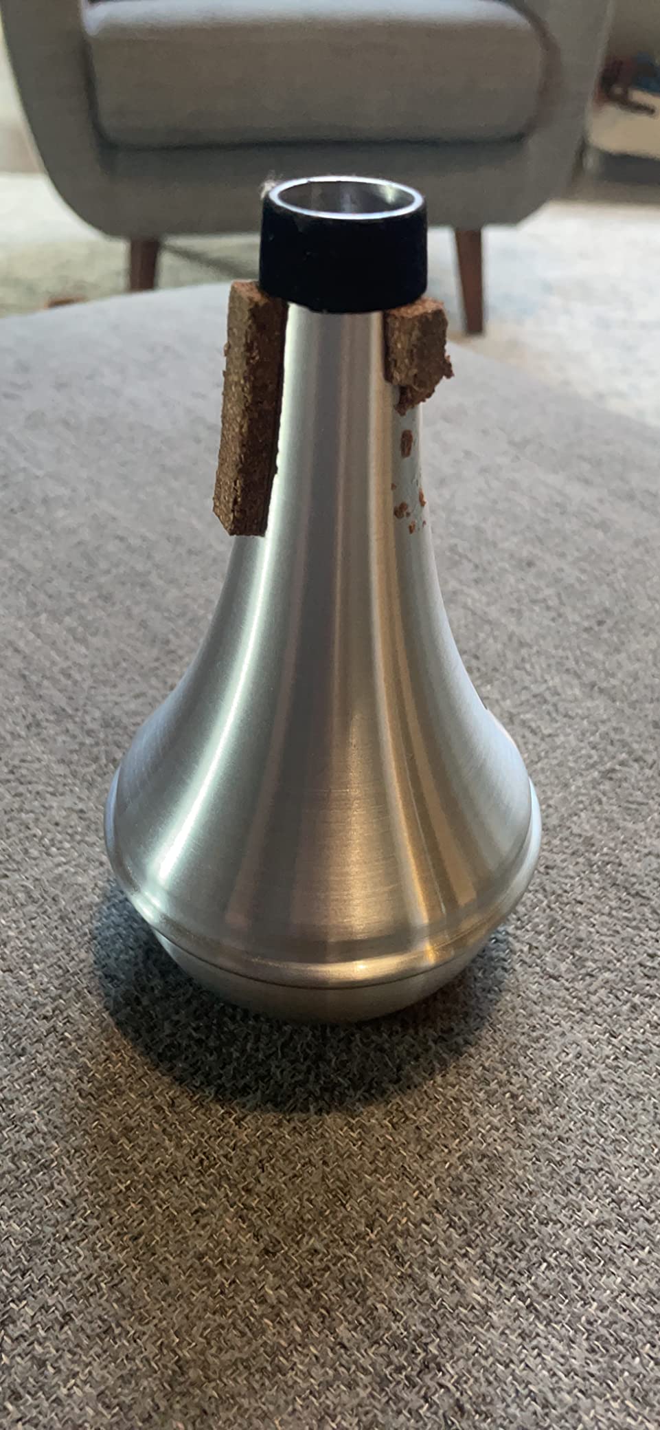EASTROCK Trumpet Mute,Aluminum Trumpet Practice Mute for Beginners,Black customer photo 1