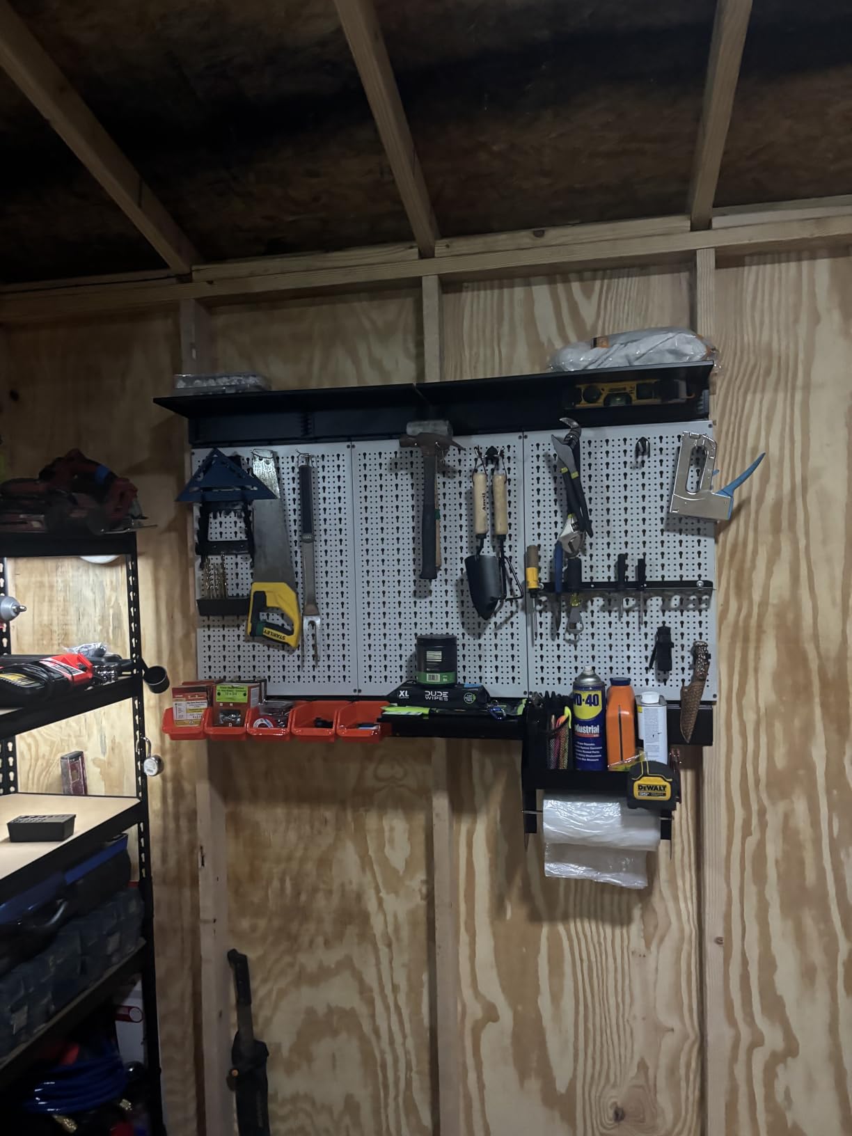 TORACK Pegboard Wall Organizer Kit 48x24 in, Garage Metal Tool Pegboard customer photo 1