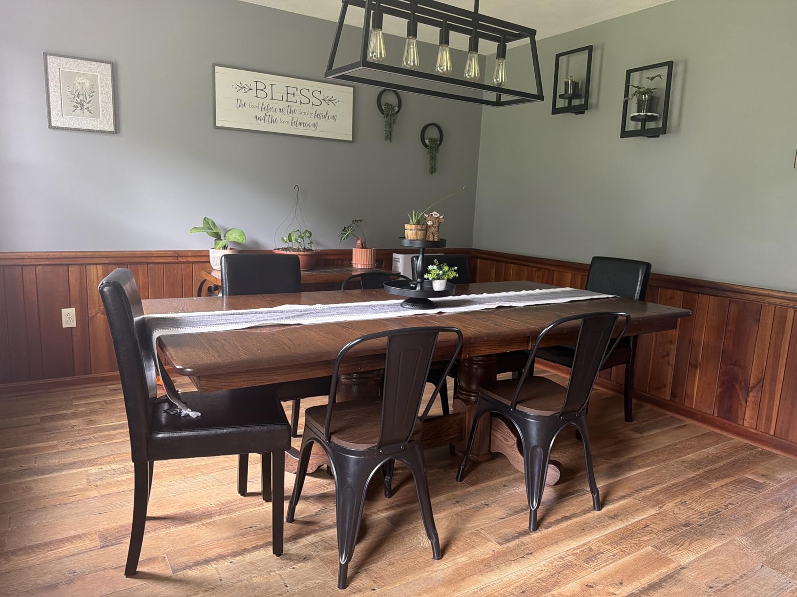 Yaheetech Dining Chairs Set of 4 Upholstered Kitchen Chairs Black customer photo 2