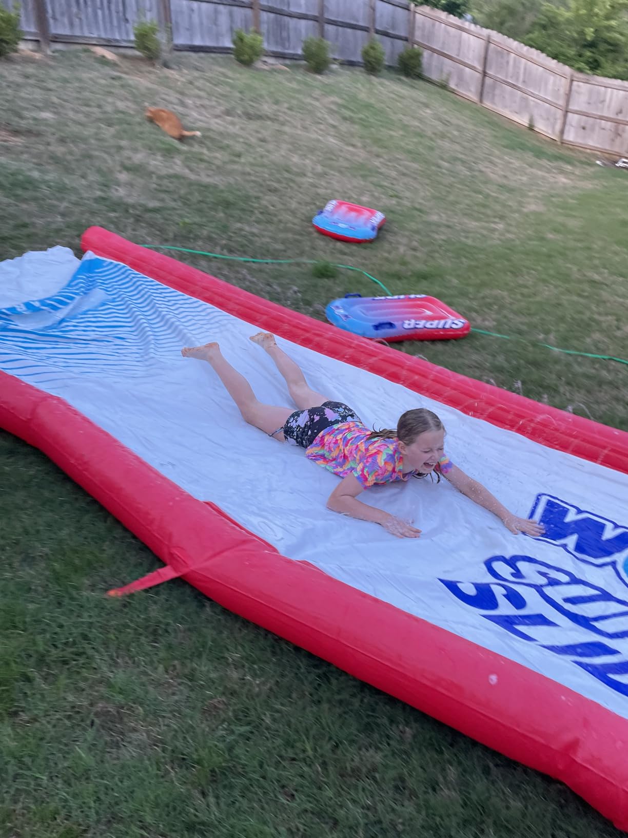 Wow Sports Super Inflatable Lawn Water Slide - 25 ft - Zigzag Sprinklers customer photo 2