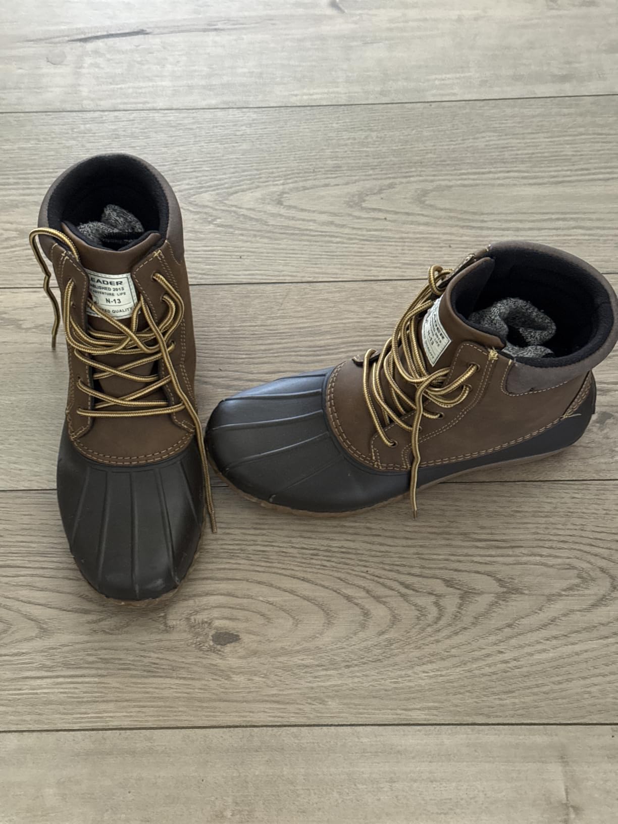 ALEADER Mens Duck Boot | Waterproof Shell | Fur Lined Insulated Winter Snow Boot customer photo 1