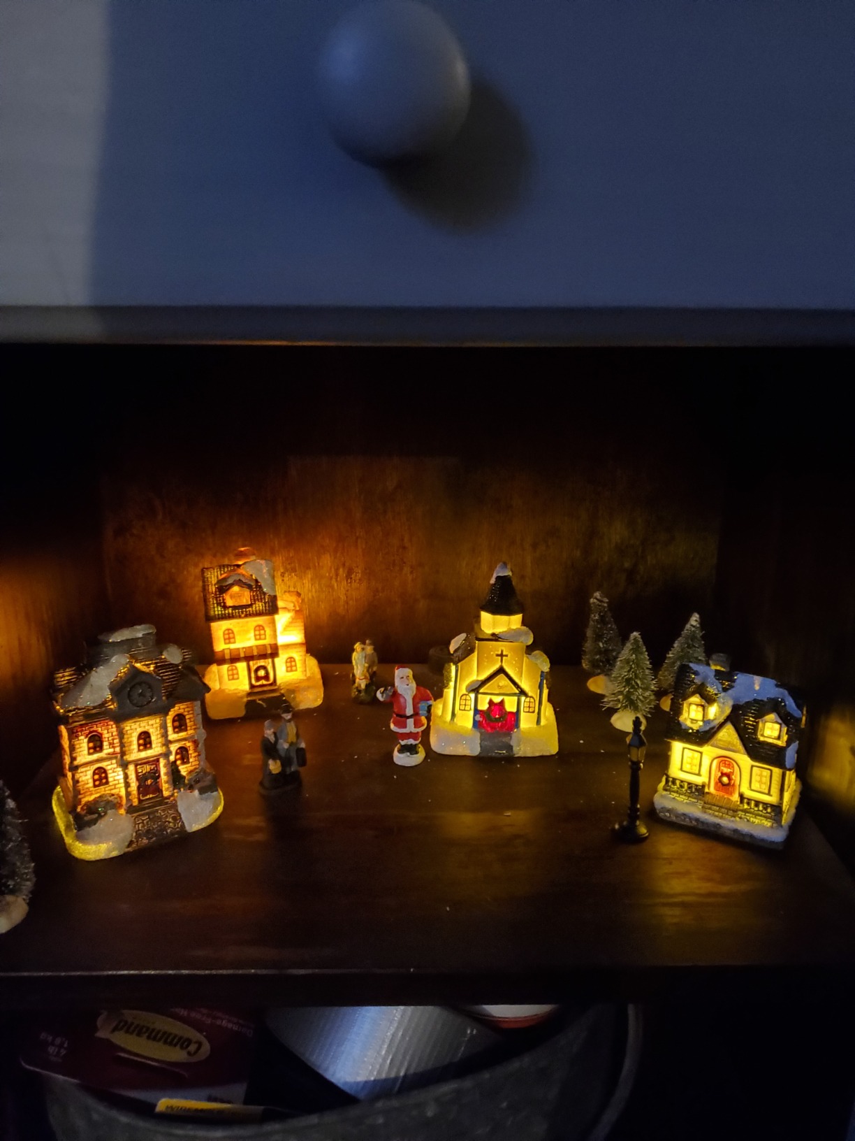 Christmas Village Sets with LED Lights and Figurines Indoor Decor customer photo 2