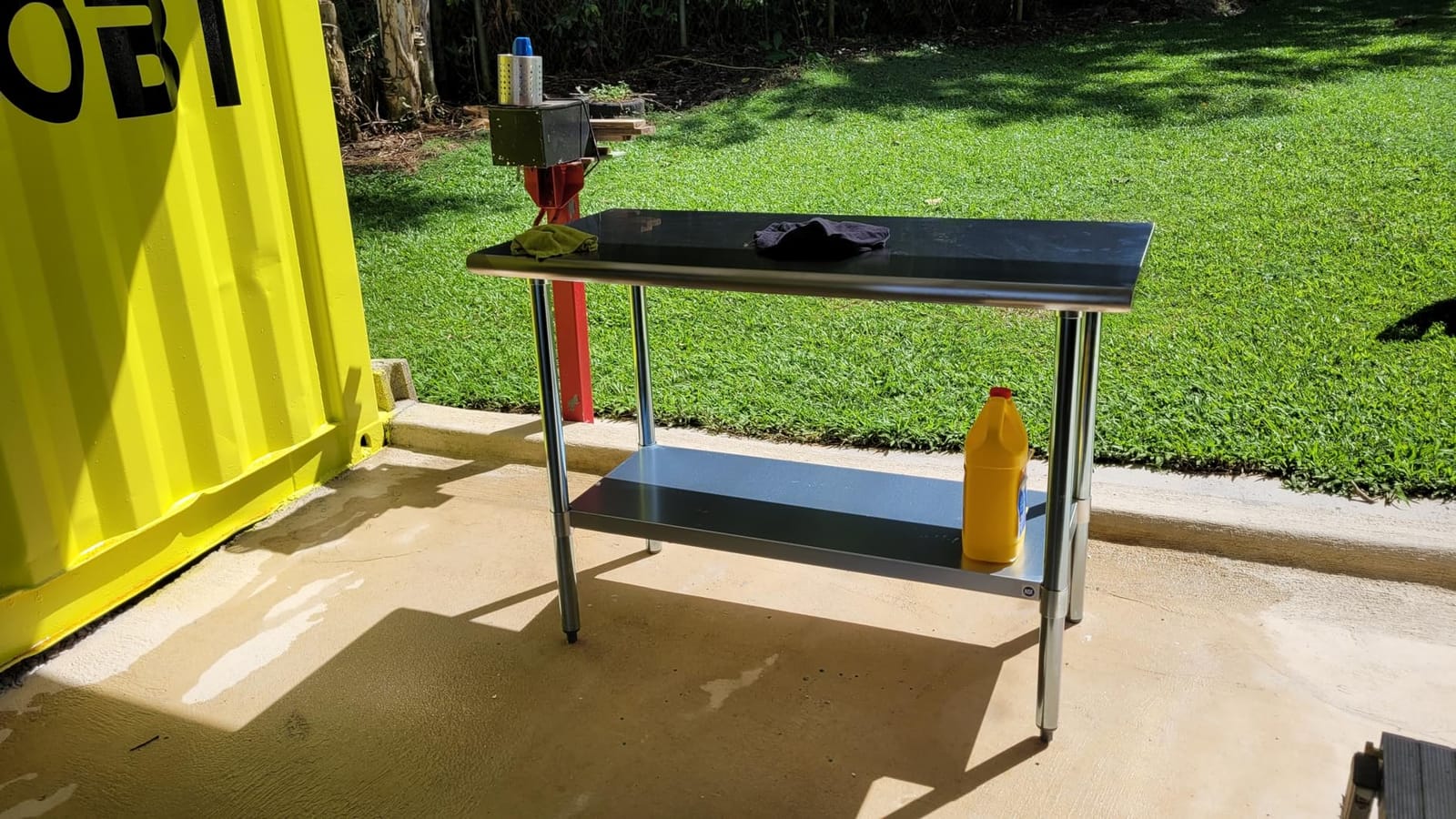 ROCKPOINT Stainless Steel Table for Prep & Work 24x48 Inches, NSF Metal Commercial Kitchen Heavy Duty Table with Adjustable Under Shelf and Table Foot for Restaurant, Home and Hotel customer photo 1