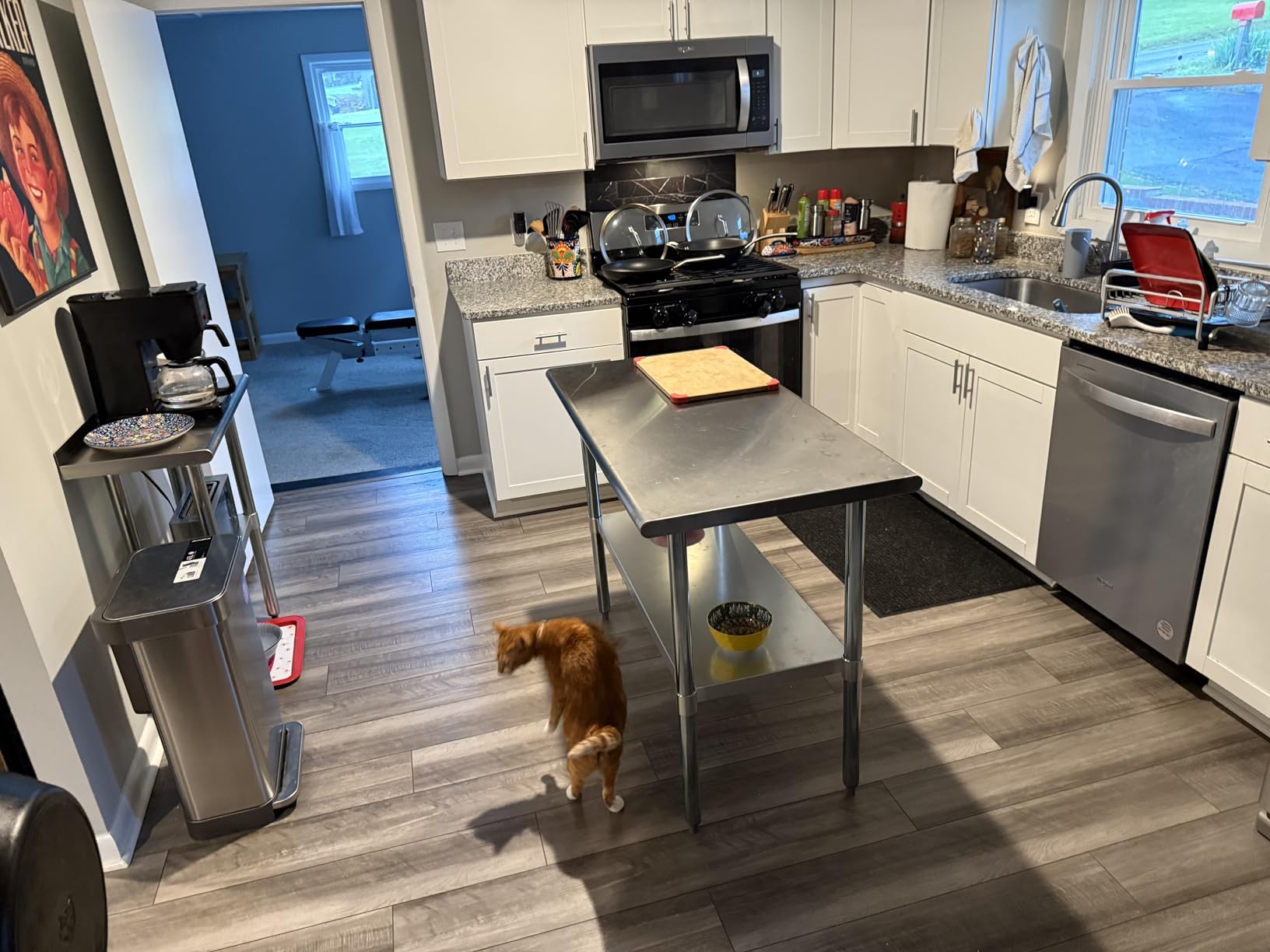 ROCKPOINT Stainless Steel Table for Prep & Work 24x48 Inches, NSF Metal Commercial Kitchen Heavy Duty Table with Adjustable Under Shelf and Table Foot for Restaurant, Home and Hotel customer photo 2