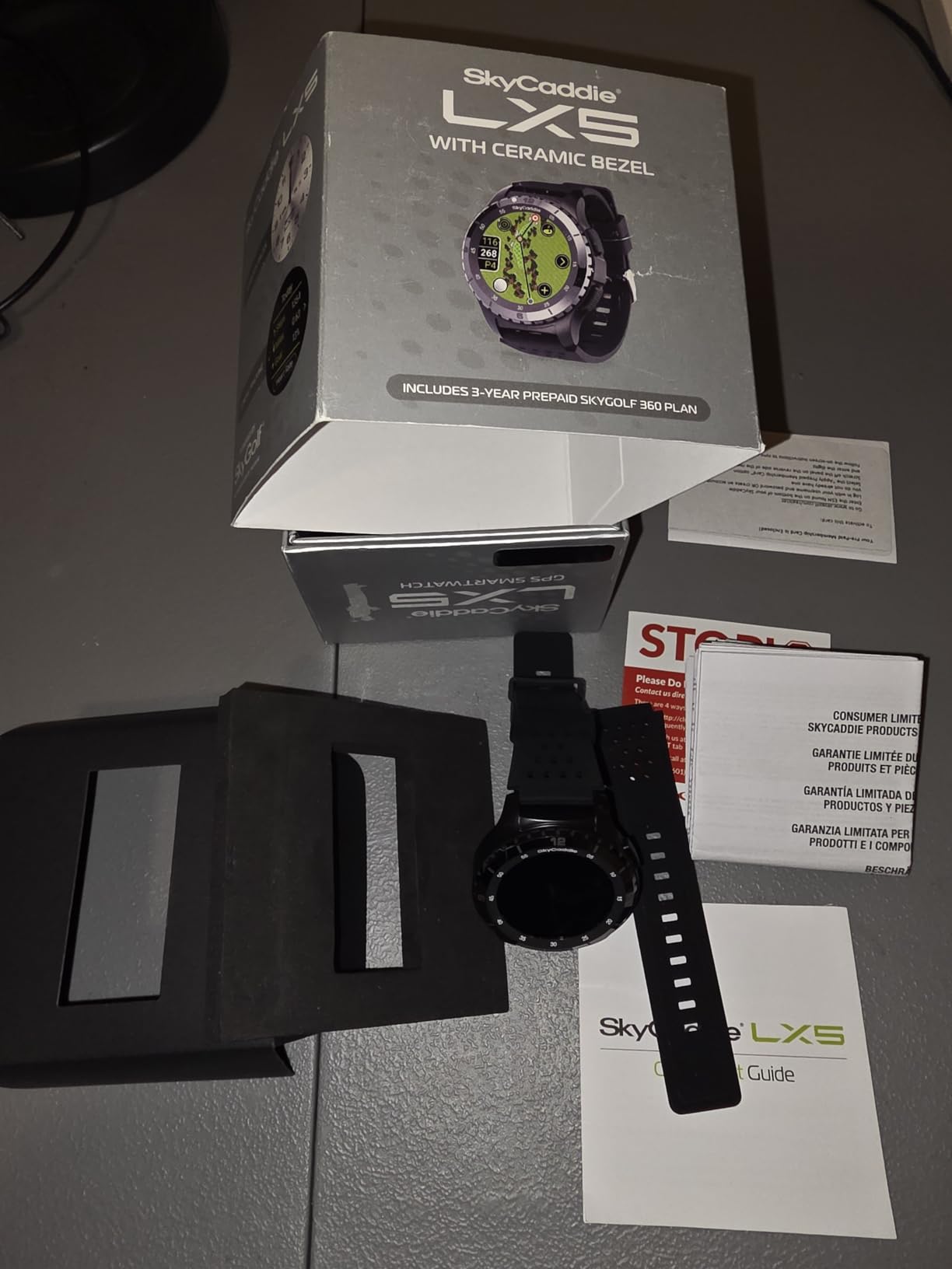 SkyCaddie LX5C Golf GPS Watch with Ceramic Bezel, Black customer photo 1