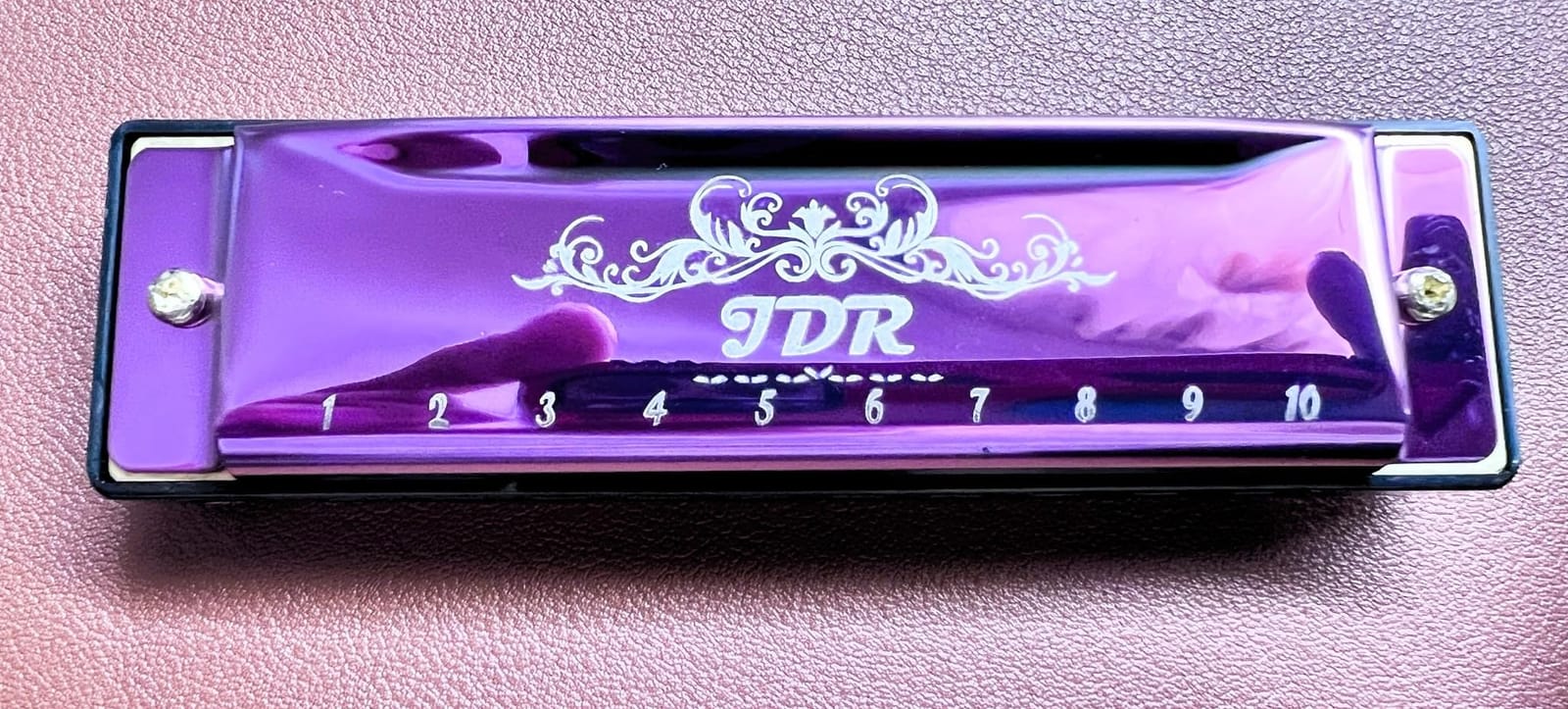 JDR Harmonica Set of 7 Key of C D E F G A Bb 10 Holes 20 Tones Blues Harp Diatonic Mouth Organ armonica with EVA Protective Case for Adults Kids Beginner Professional Intermediate Student Gift Black customer photo 1
