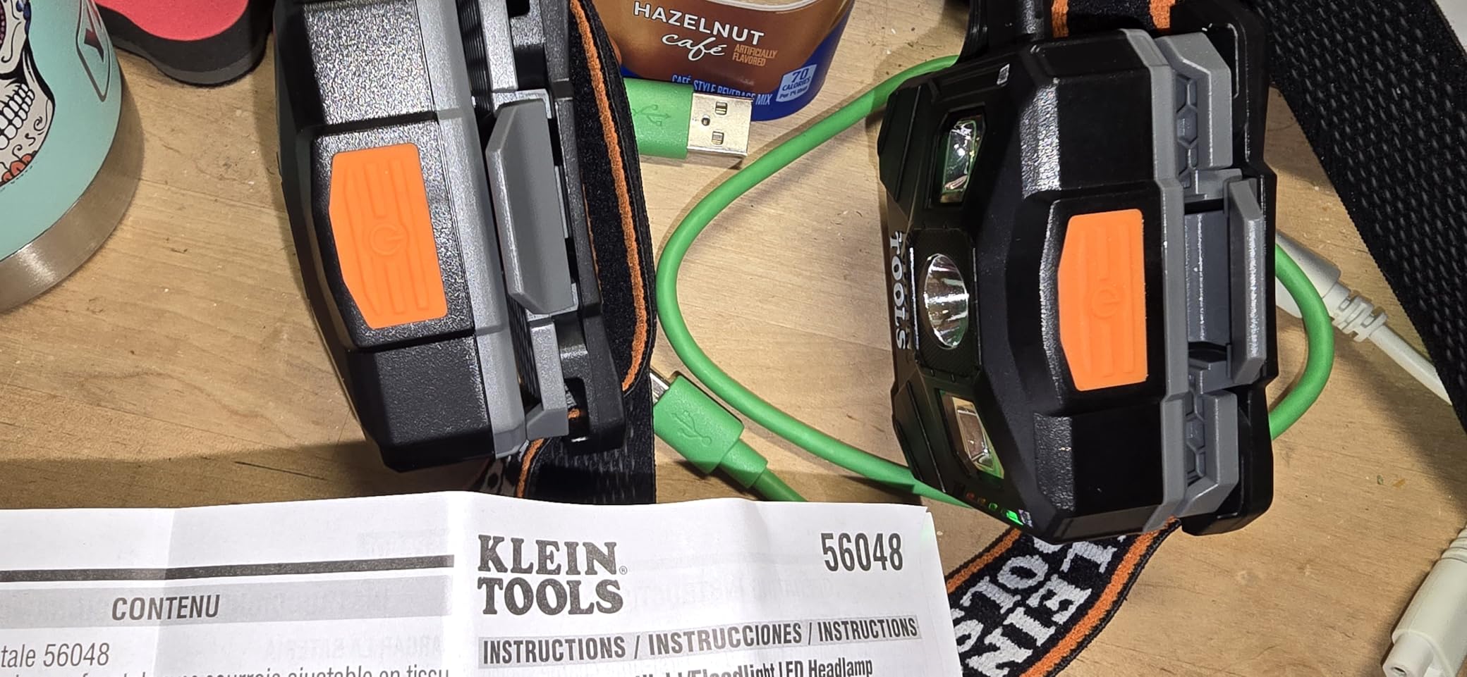Klein Tools 56048 Rechargeable LED Headlamp, Adjustable Fabric Strap, 400 LMS, All-Day Runtime, for Work, Running, Outdoor Hiking customer photo 1