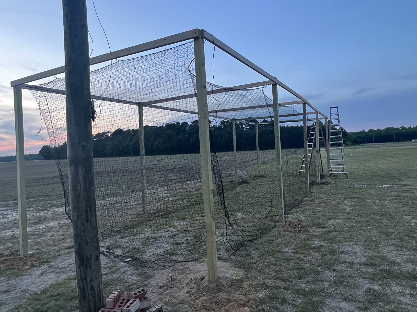 ANYTHING SPORTS 40 Foot Collapsable Batting Cage, Perfect Baseball Batting Cage, Softball Batting Cage, Complete Package with Frame and Netting. Freestanding Portable Batting Cage for Backyard customer photo 2