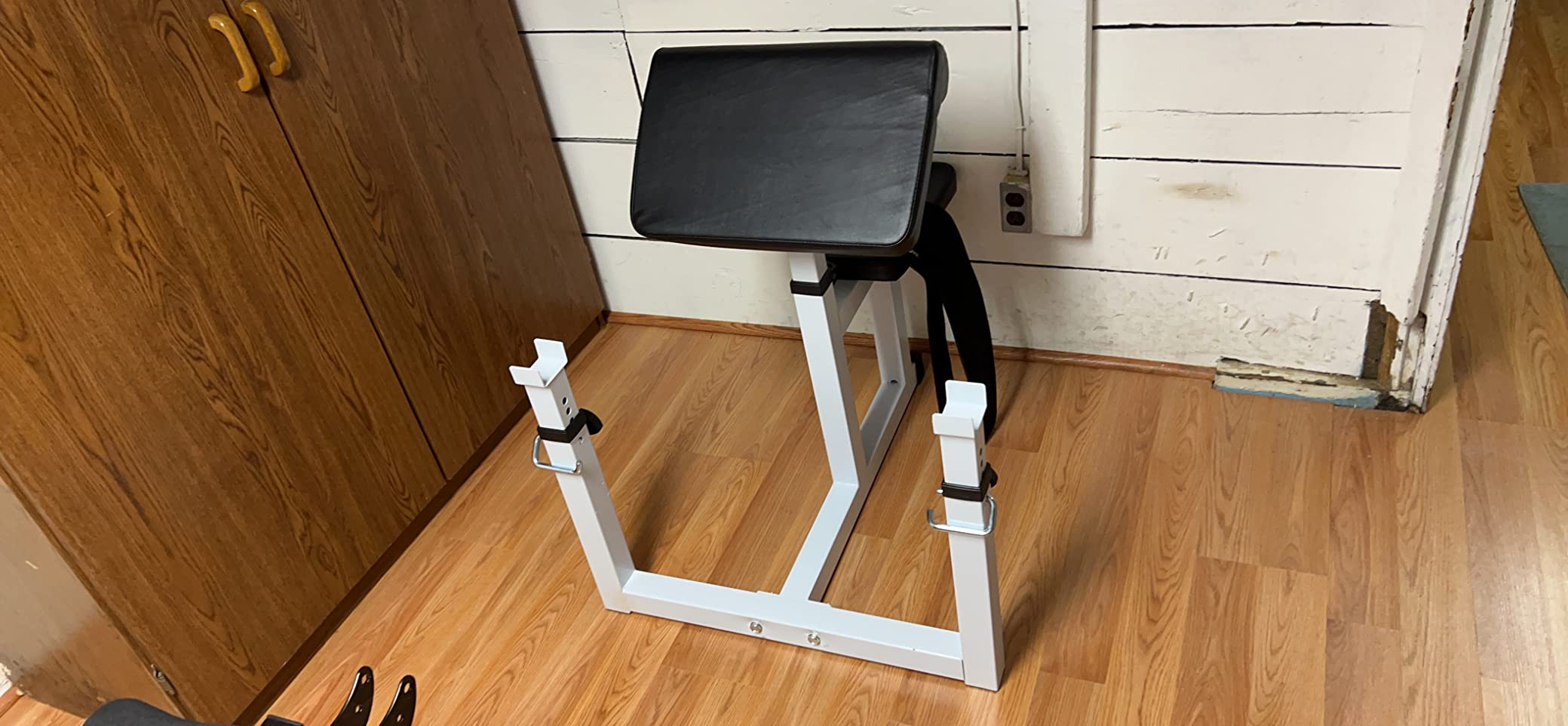 ANT MARCH Preacher Curl Weight Bench, Strength Training Max load 450LBS | Home Gym Fitness Equipment, Seated Arm Isolated Barbell Dumbbell Bicep Station customer photo 2