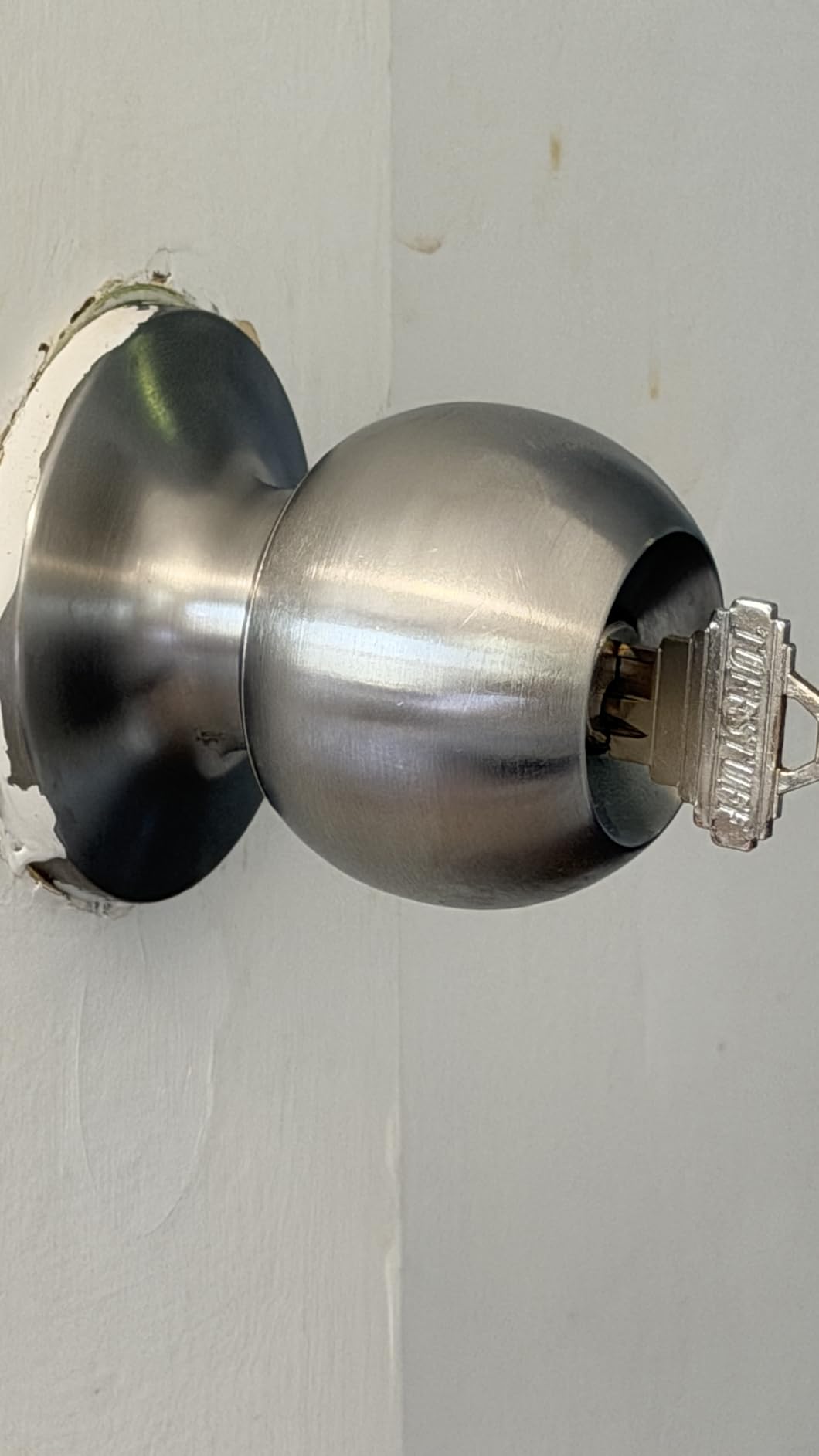 BESTTEN 2 Pack Keyed Differen Entry Door Knob with Lock, Satin Nickel customer photo 1