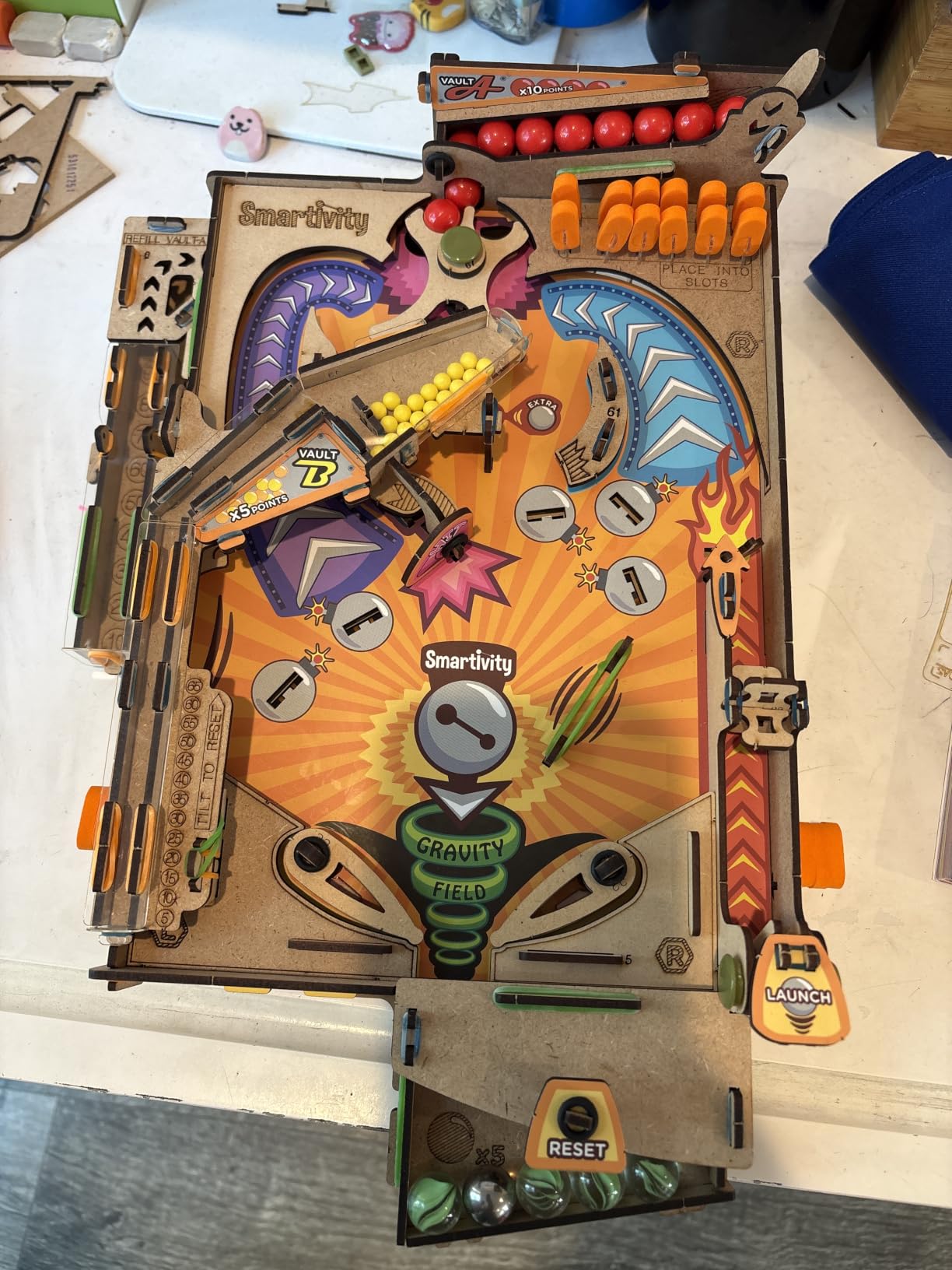 Smartivity DIY Pinball Machine STEM Toy for Kids Ages 8 9 10 11 12 13 14 | Wooden Construction Kit | Pinball Machine for Kids 8-14 | Birthday Gift Boys Girls | Family Party Game customer photo 2