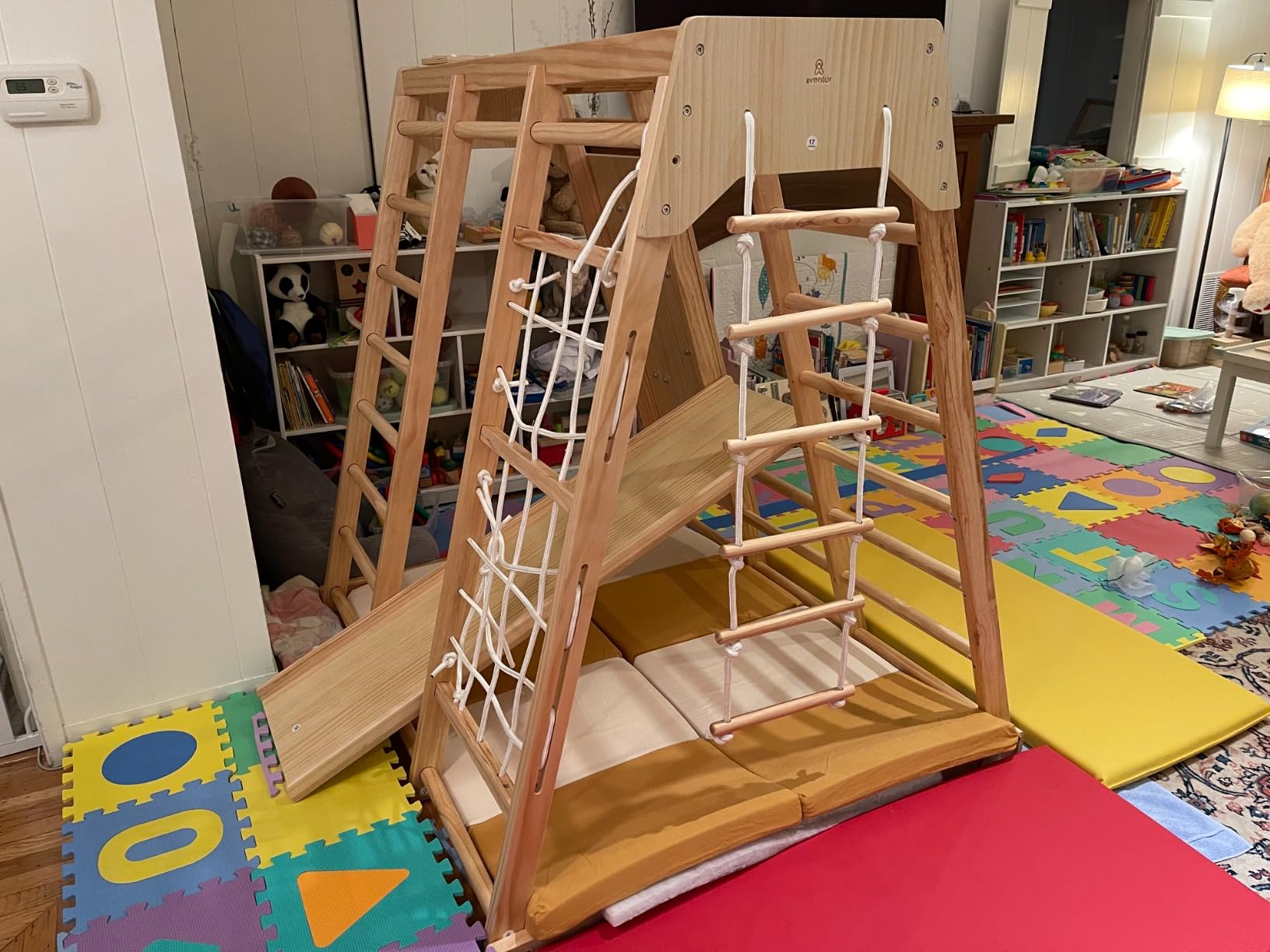 Avenlur Magnolia 7-in-1 Indoor Jungle Gym for Kids, Large, Natural customer photo 2