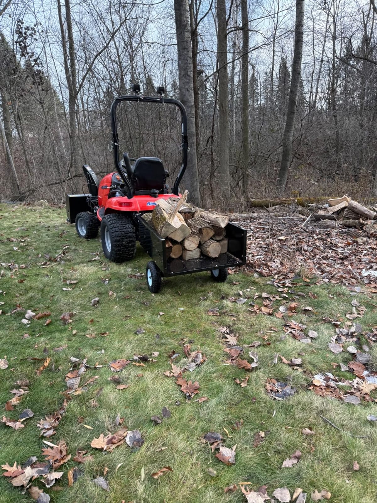 Yard Commander - 400LB Heavy Duty Tow Behind ATV Trailer Steel Dump Cart - 10-Cubic Feet Capacity - Garden Utility Trailer - Trailers with Removable Tailgate for Riding Lawn Mower Tractor customer photo 1