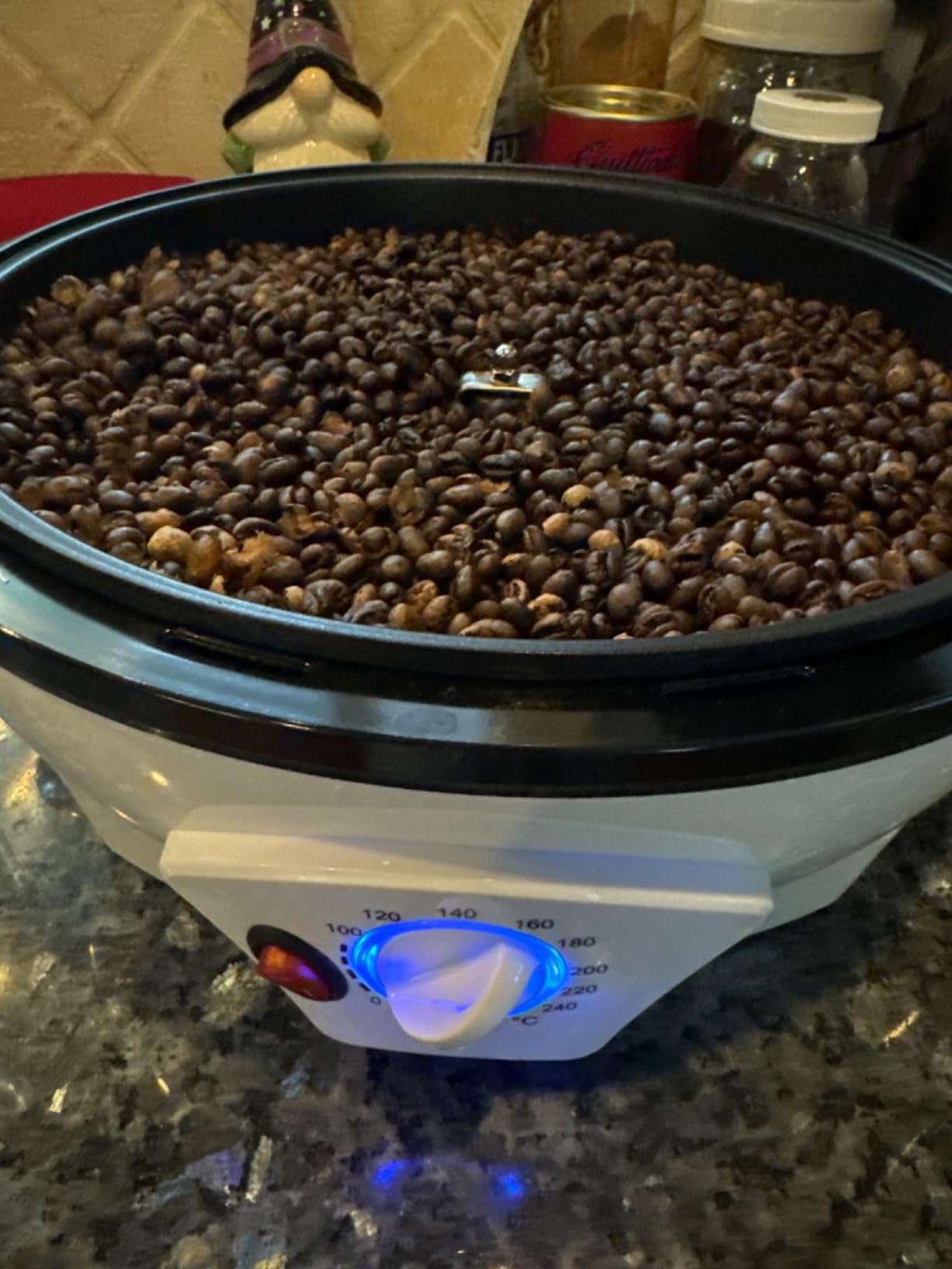 500g Coffee Bean Roaster Machine with Timer, 110V customer photo 2