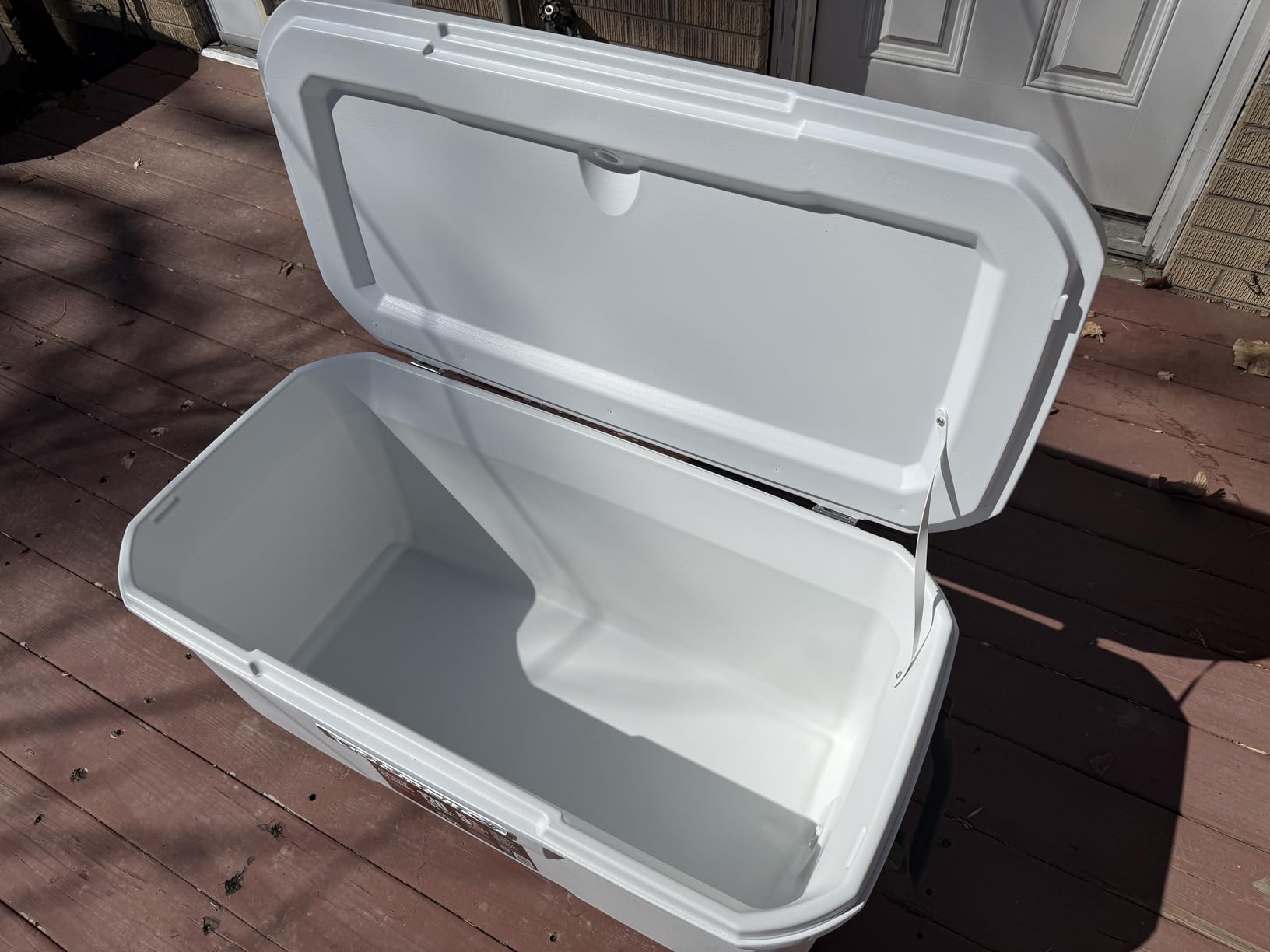 Coleman Marine Cooler with Fully Insulated UV Guard Lid & Body, Keeps Ice for 3+ Days, Great for Boating & Fishing, 52qt/100qt Wheeled/120qt Options customer photo 1