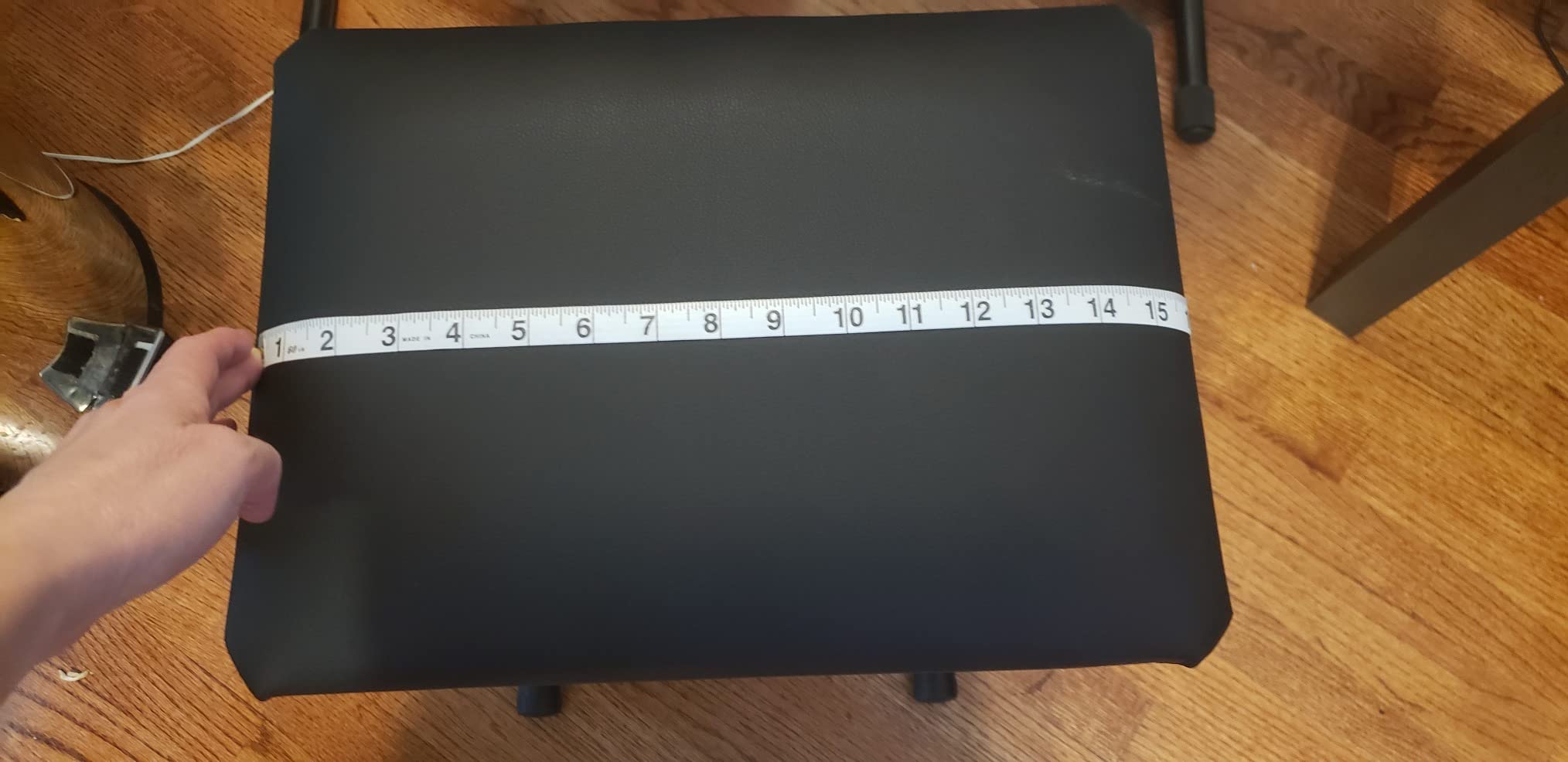 CAHAYA Keyboard Bench X-Style Height Adjustable 16.3-19.6in Padded Cushion Piano Stool Bench Keyboard Chair for Keyboards Piano CY0257 customer photo 2