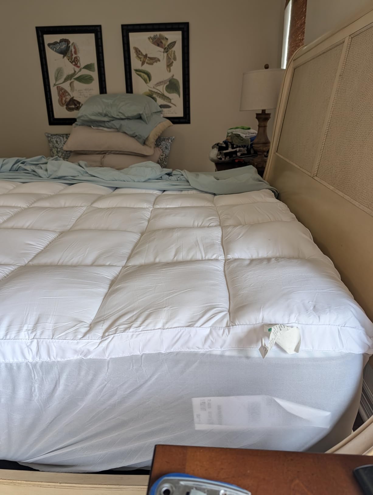 ELEMUSE Twin XL Mattress Topper for College Dorm, Thick Pillow Top Bed Pad customer photo 2