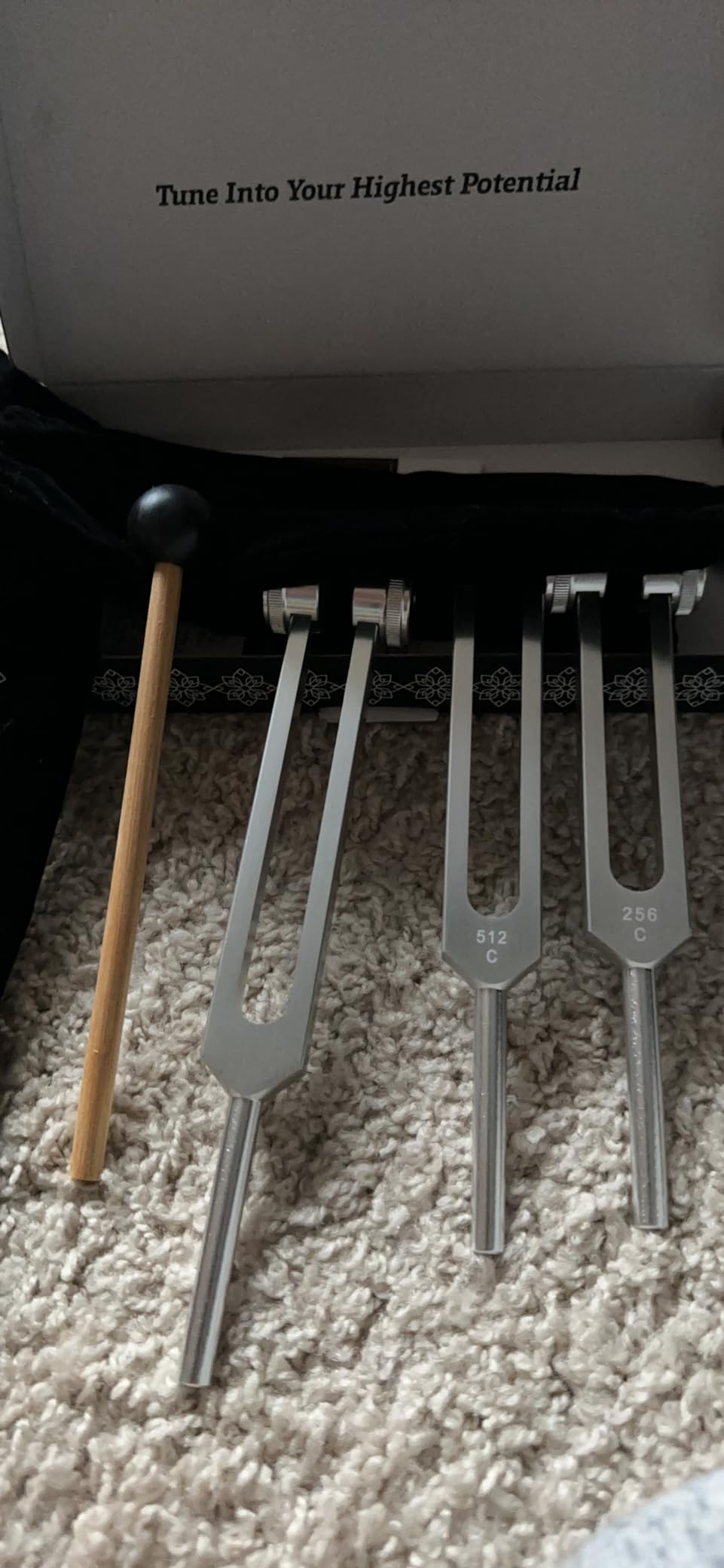 LOTS OF ZEN Tuning Forks for Healing Set (128Hz, 256Hz, 512Hz) customer photo 1