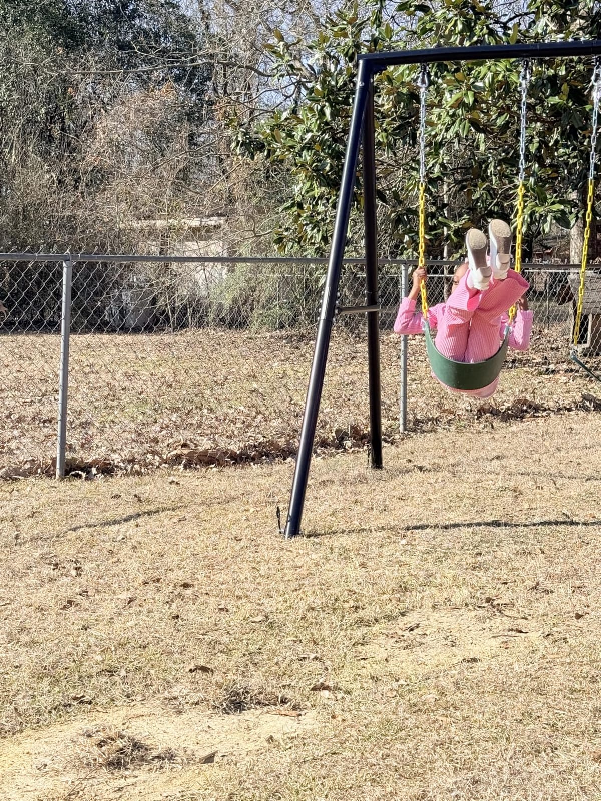 Hapfan 600lb Heavy Duty Swing Set for Outdoor Backyard with 3 Swings Black customer photo 1