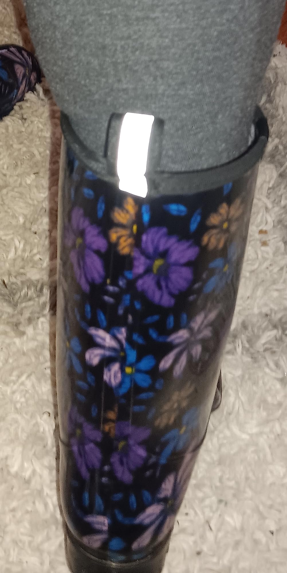 HISEA Women's Rain Boots Waterproof Mid Calf Garden Farm Rubber Boots customer photo 2