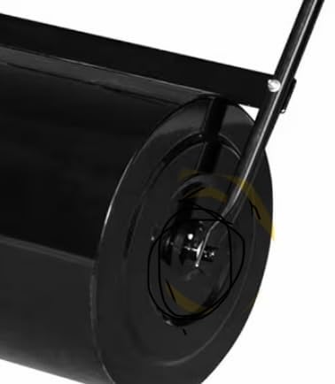 VINGLI 20 Inch Lawn Roller Water Filled Pull Behind Garden Drum Roller Push/Tow Behind, Water/Sand Filled for Garden, Lawn, Backyard (Black) customer photo 2
