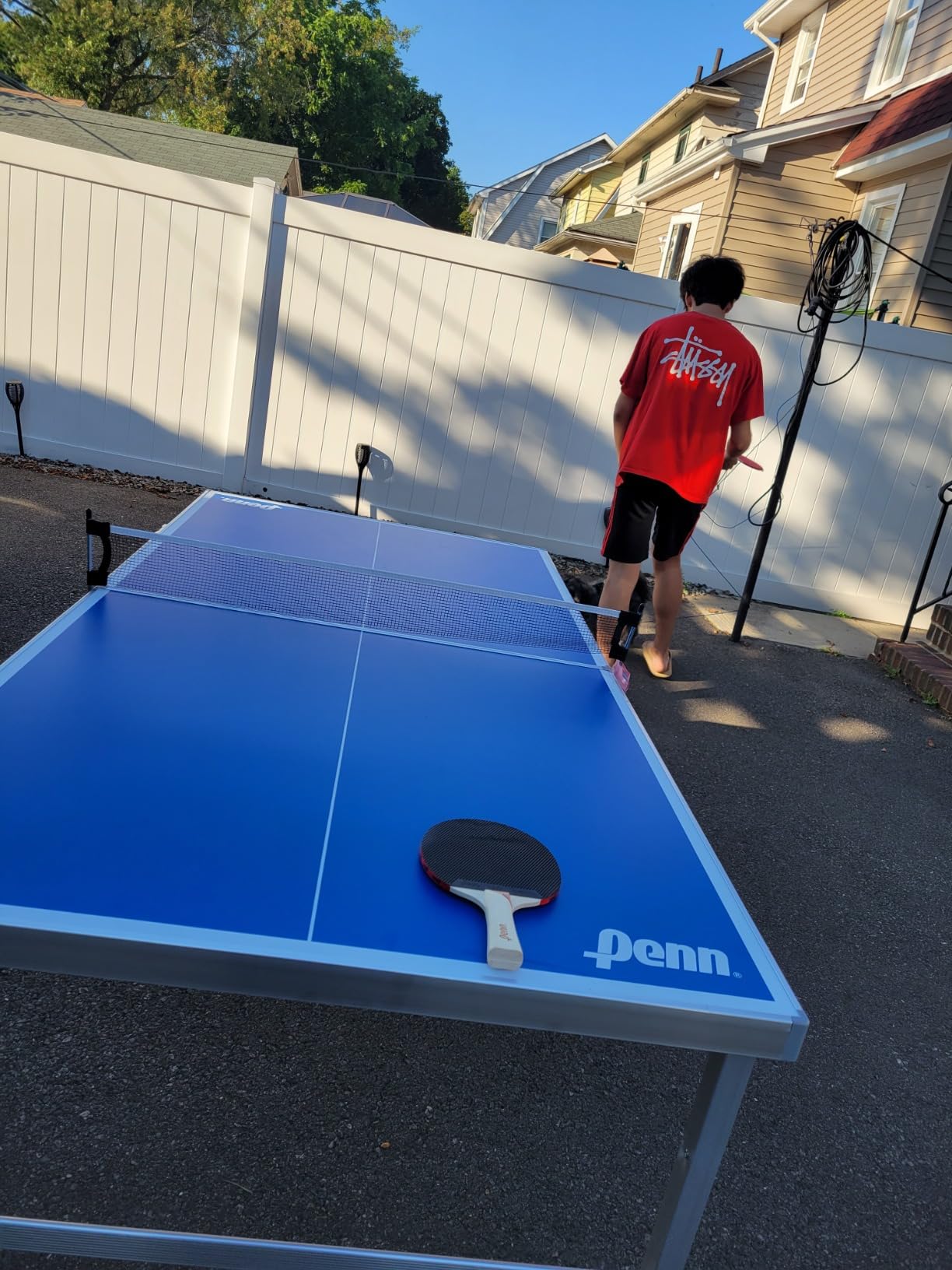 EastPoint Penn Foldable Ping Pong Table, Net, 2 Paddles & 3 Balls, 6' x 3' customer photo 1