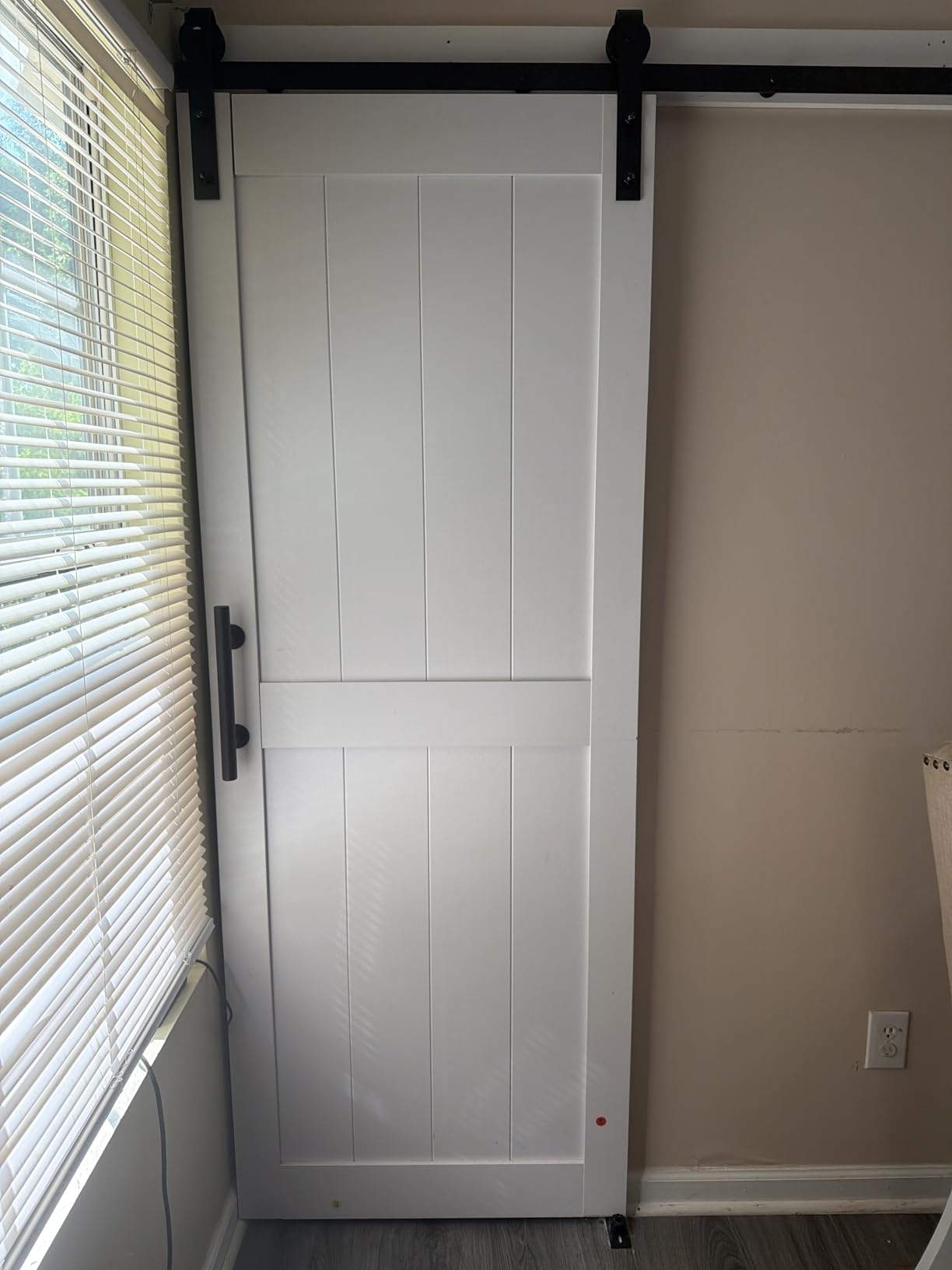 36''x84'' Sliding Barn Door with 6.6 Ft Barn Door Hardware Kit customer photo 1