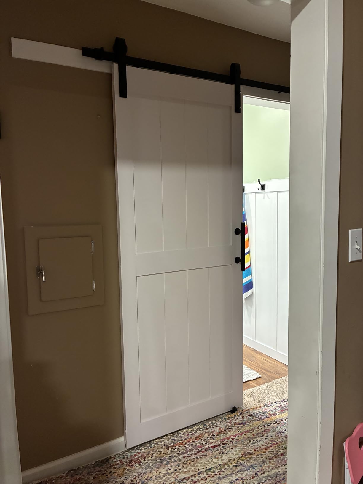 36''x84'' Sliding Barn Door with 6.6 Ft Barn Door Hardware Kit customer photo 2