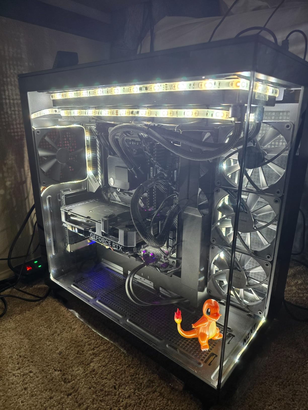 Apevia ATX-PM650W Premier 650W 80+ Gold Certified Active PFC ATX Semi-Modular Gaming Power Supply with 366 RGB Light Modes customer photo 1
